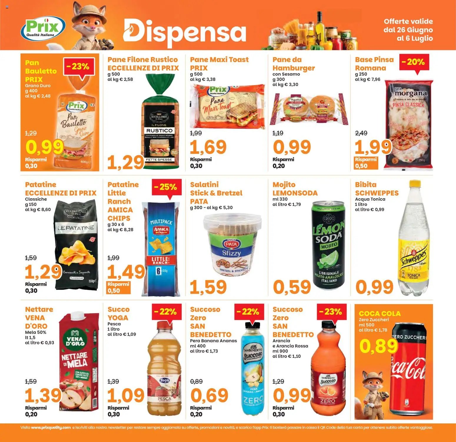 Prix volantino dal 26/06/2026 Prix volantino