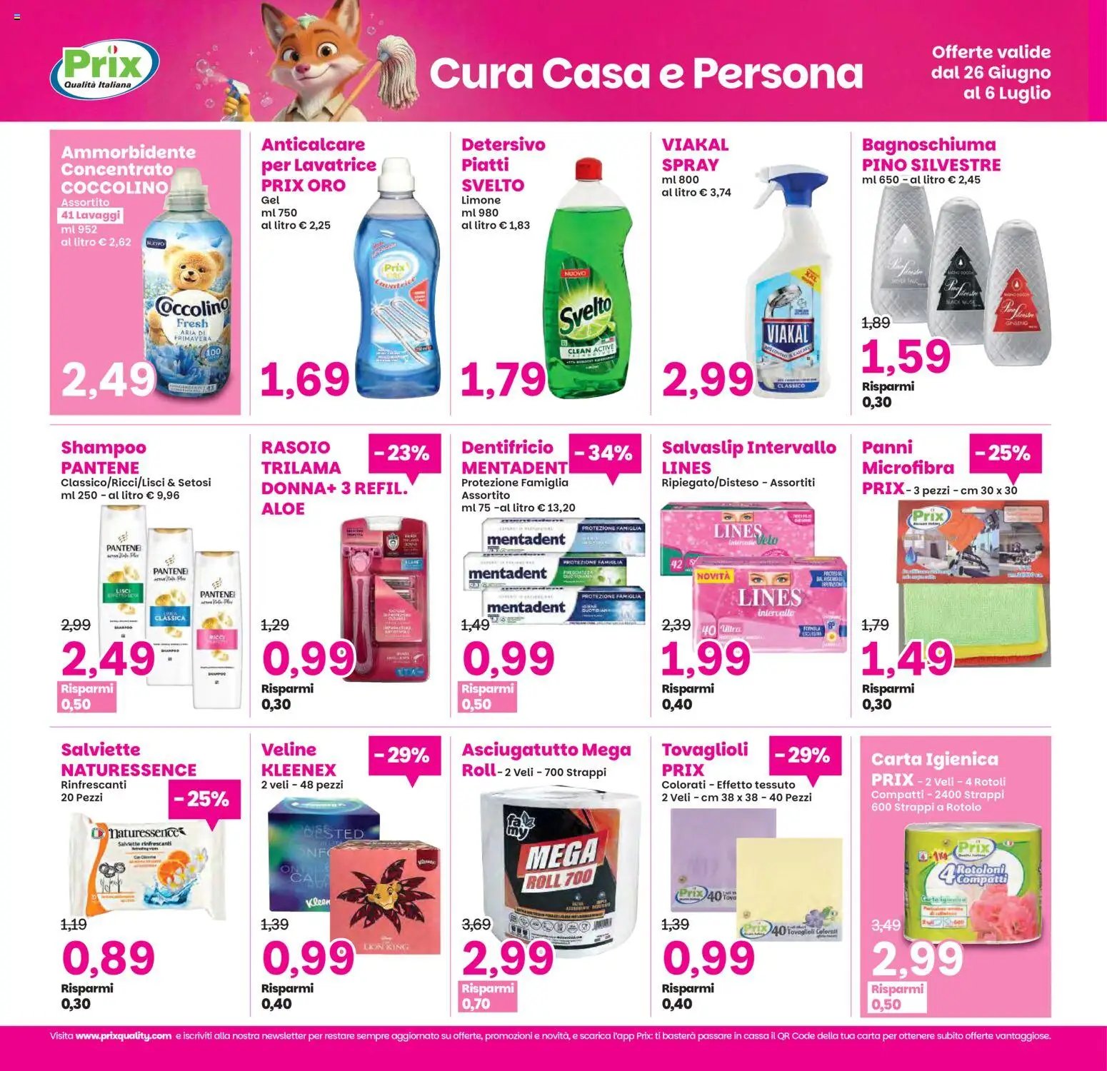 Prix volantino dal 26/06/2026 Prix volantino