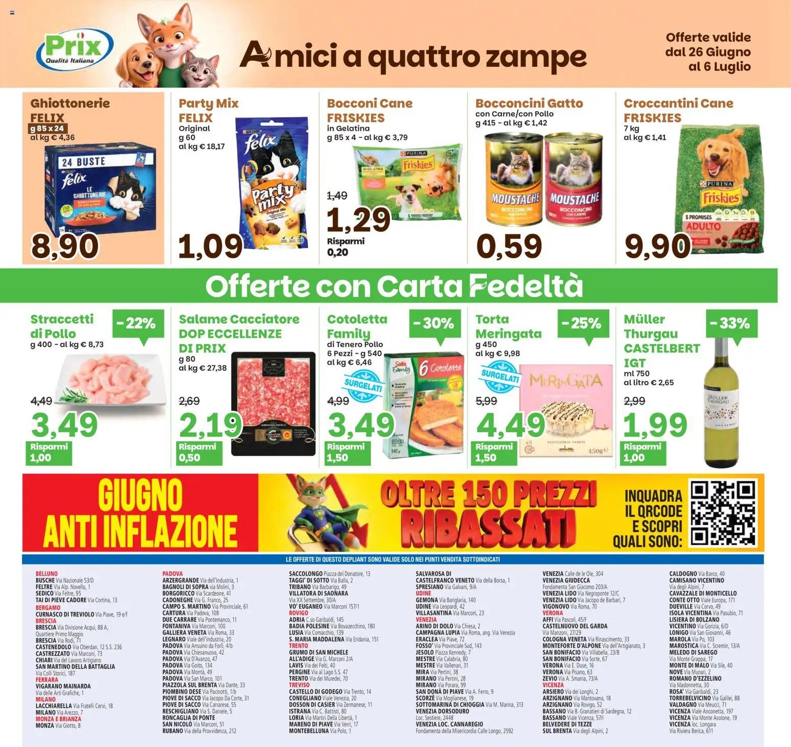Prix volantino dal 26/06/2026 Prix volantino