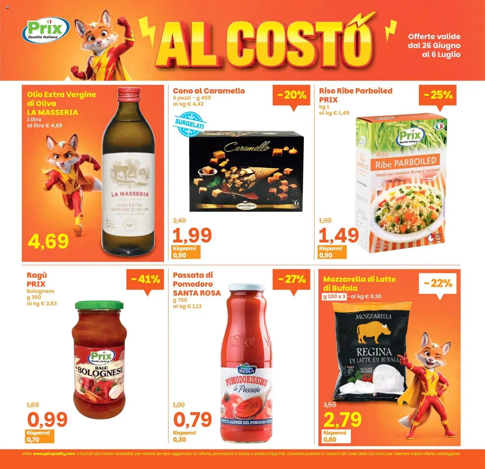 Prix volantino dal 26/06/2026 Prix volantino