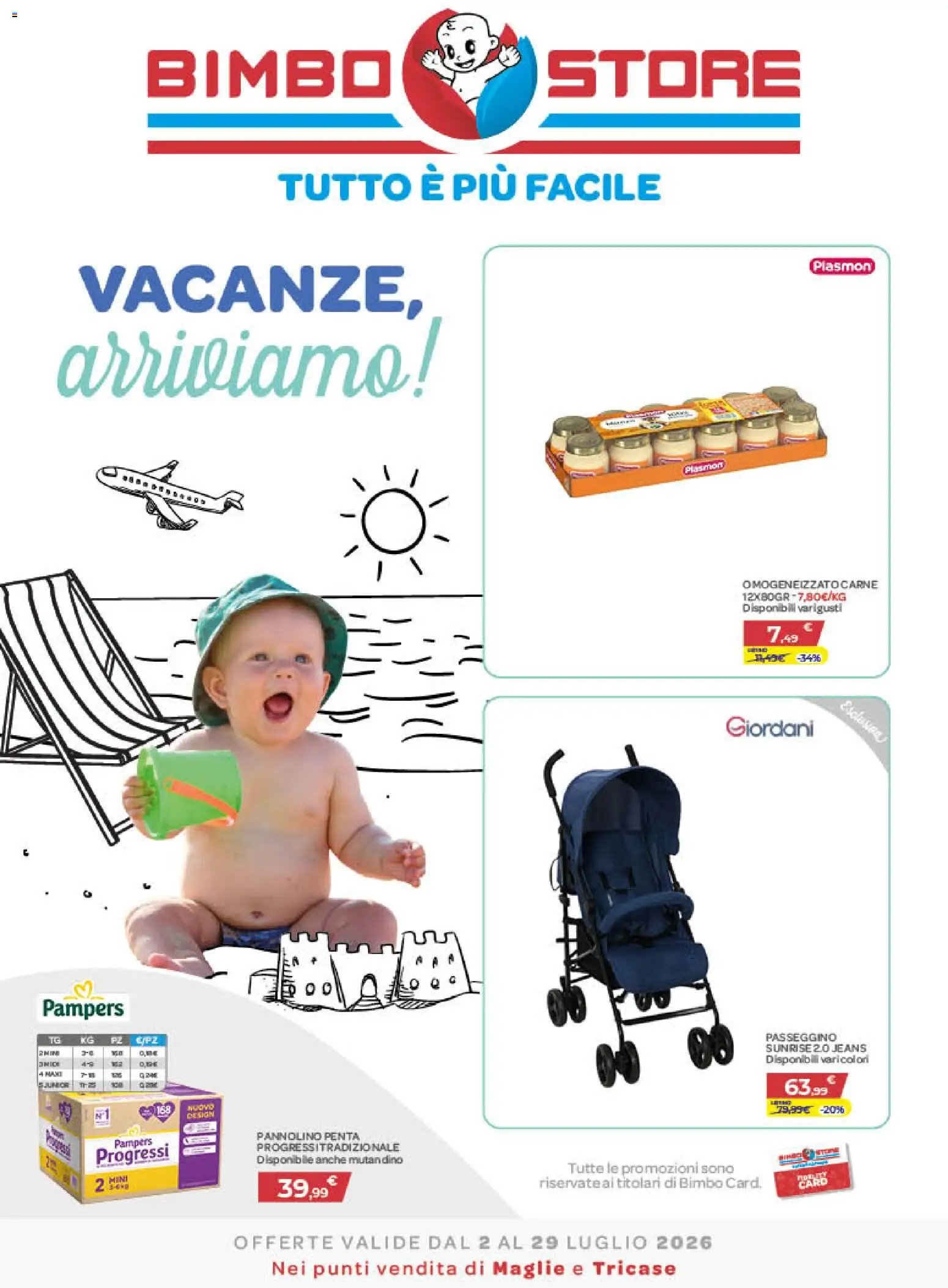 Bimbo store volantino dal 02/07/2026 Bimbo store volantino Maglie e Tricase