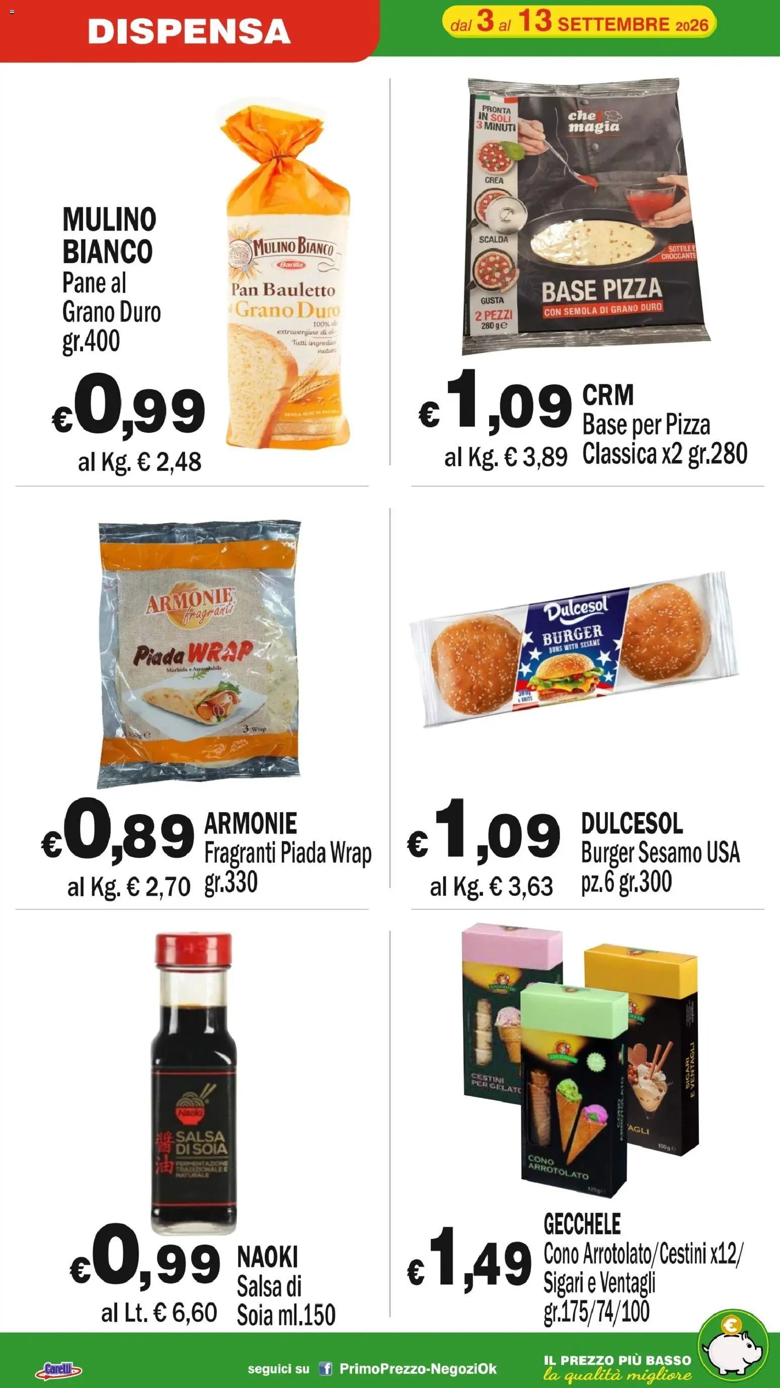 Primo Prezzo volantino dal 03/09/2026 Primo Prezzo volantino
