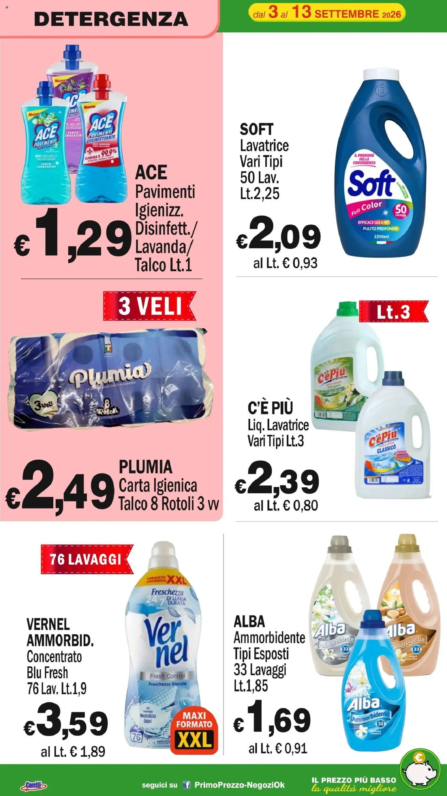 Primo Prezzo volantino dal 03/09/2026 Primo Prezzo volantino