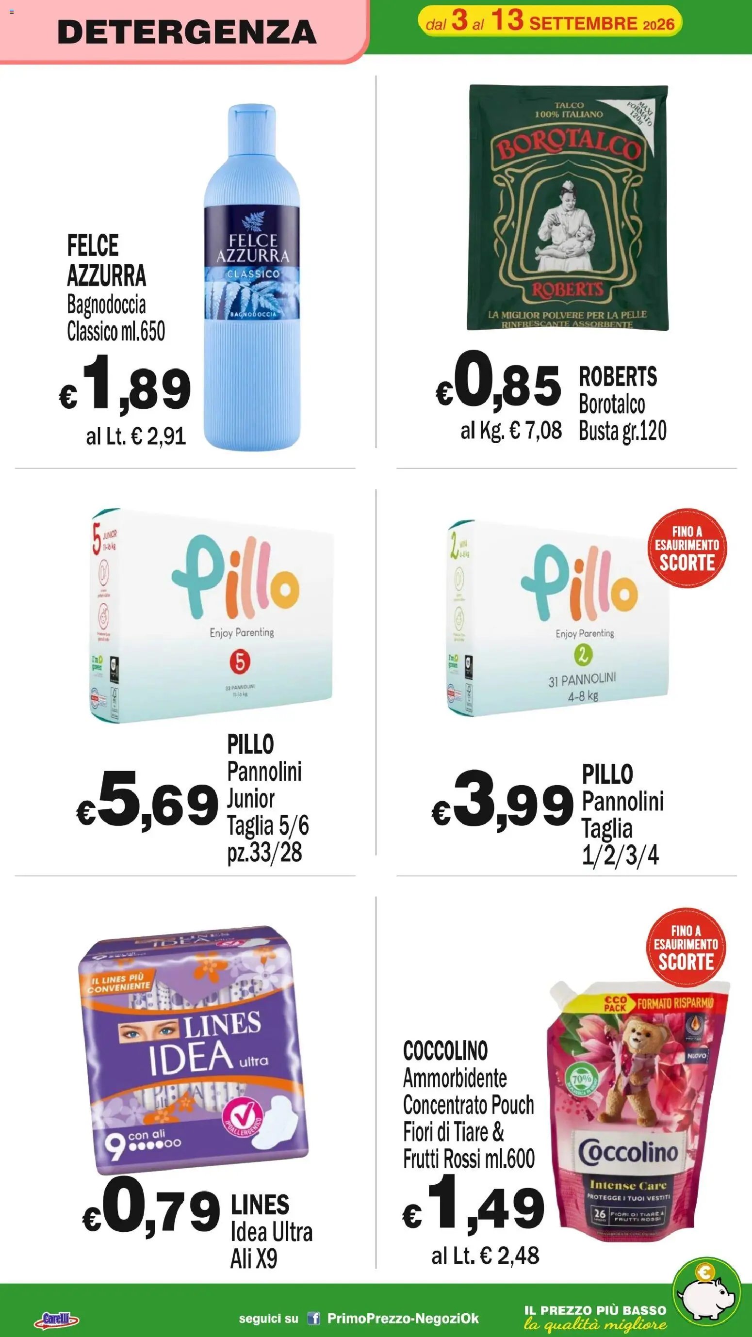 Primo Prezzo volantino dal 03/09/2026 Primo Prezzo volantino