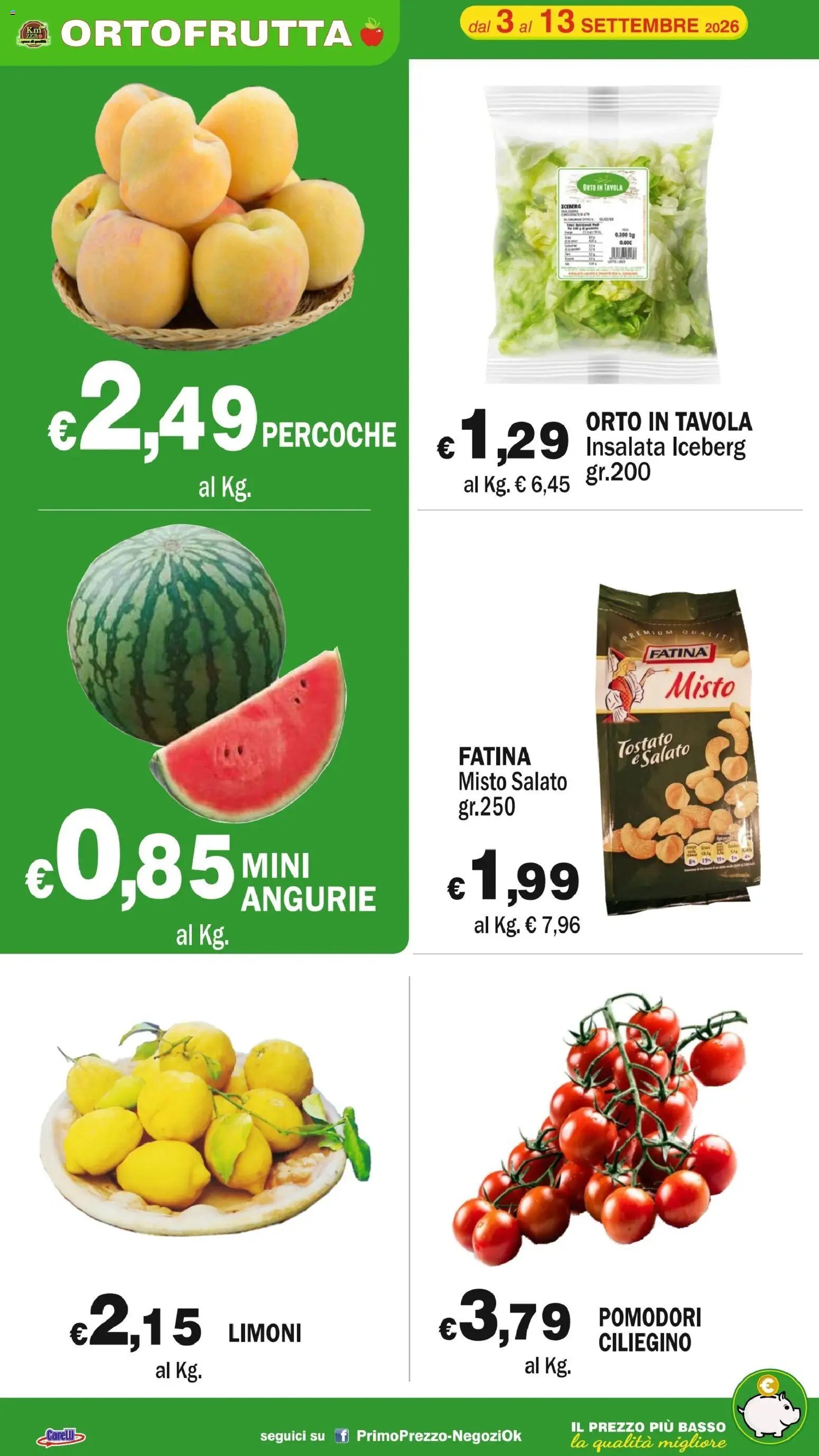 Primo Prezzo volantino dal 03/09/2026 Primo Prezzo volantino