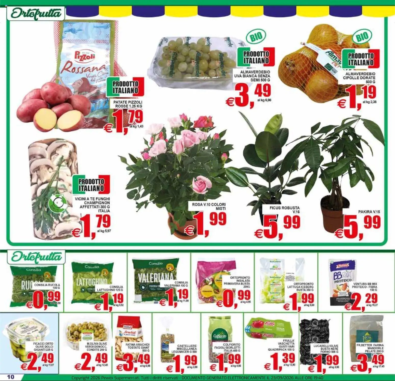 Pewex volantino dal 23/09/2026 Pewex volantino via Rubicone