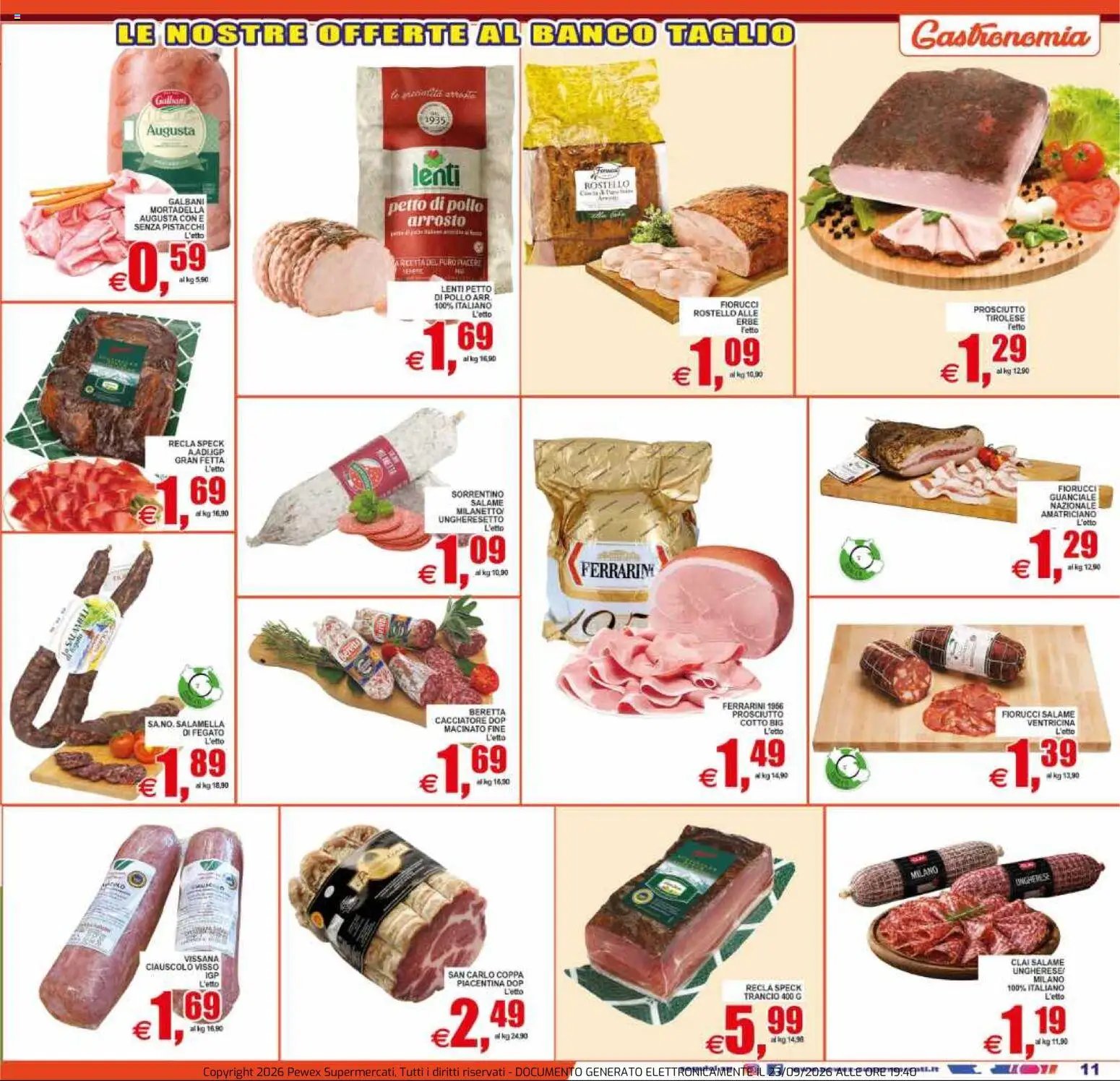 Pewex volantino dal 23/09/2026 Pewex volantino via Rubicone