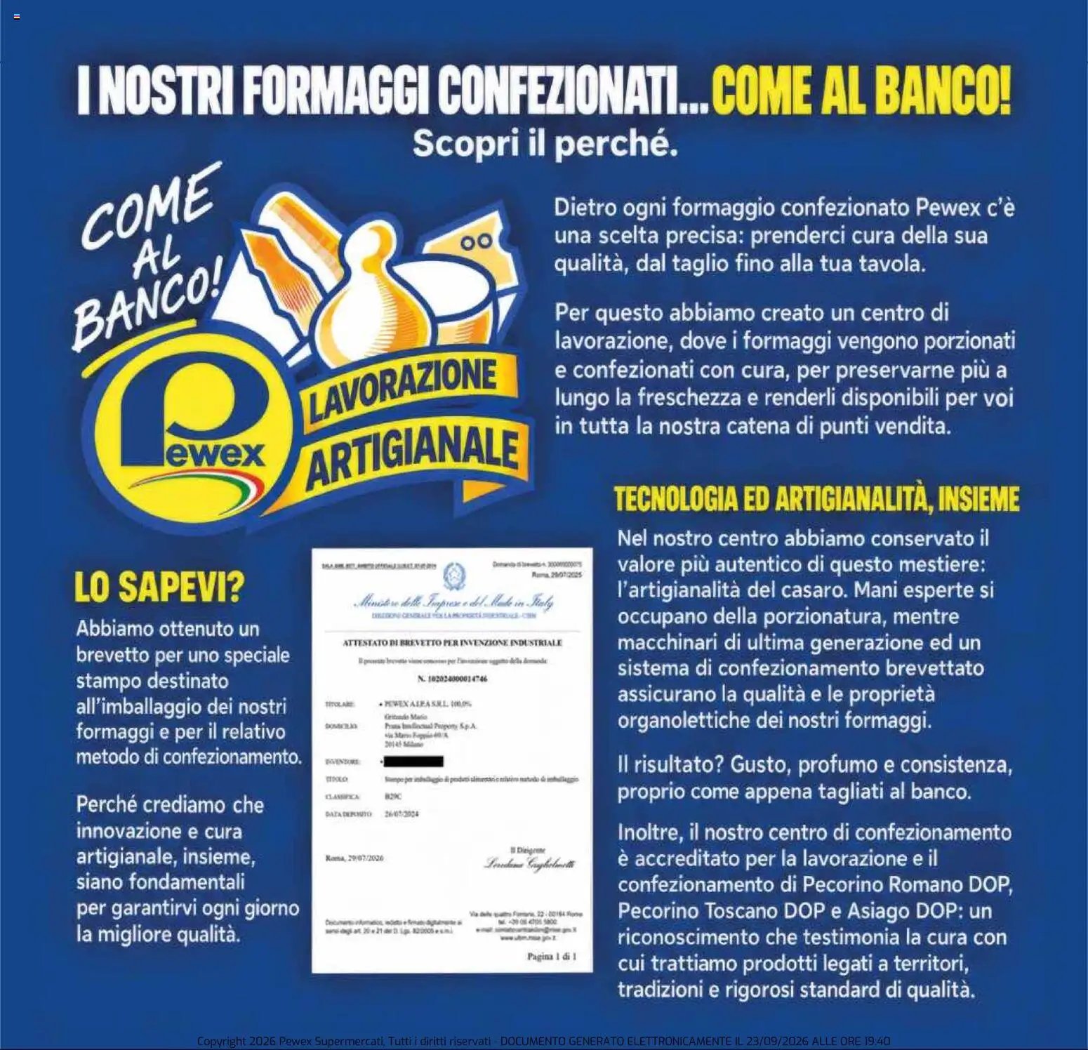 Pewex volantino dal 23/09/2026 Pewex volantino via Rubicone