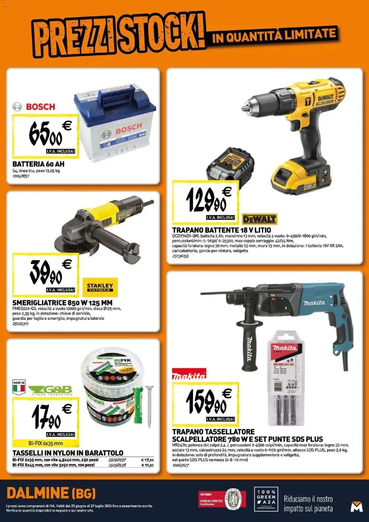TECNOMAT volantino dal 24/06/2026 Straordinari prezzi stock!