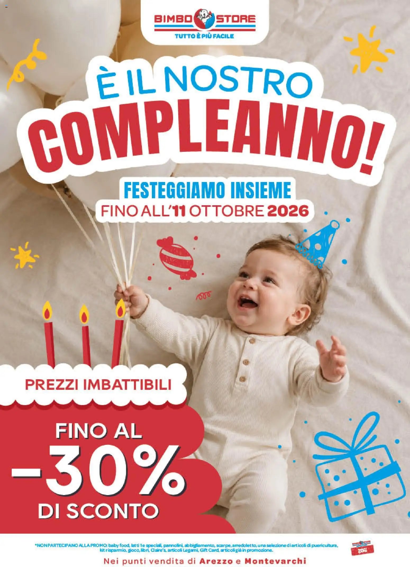 Bimbo store volantino dal 01/10/2026 Bimbo store volantino Arezzo, Montevarchi, Foligno