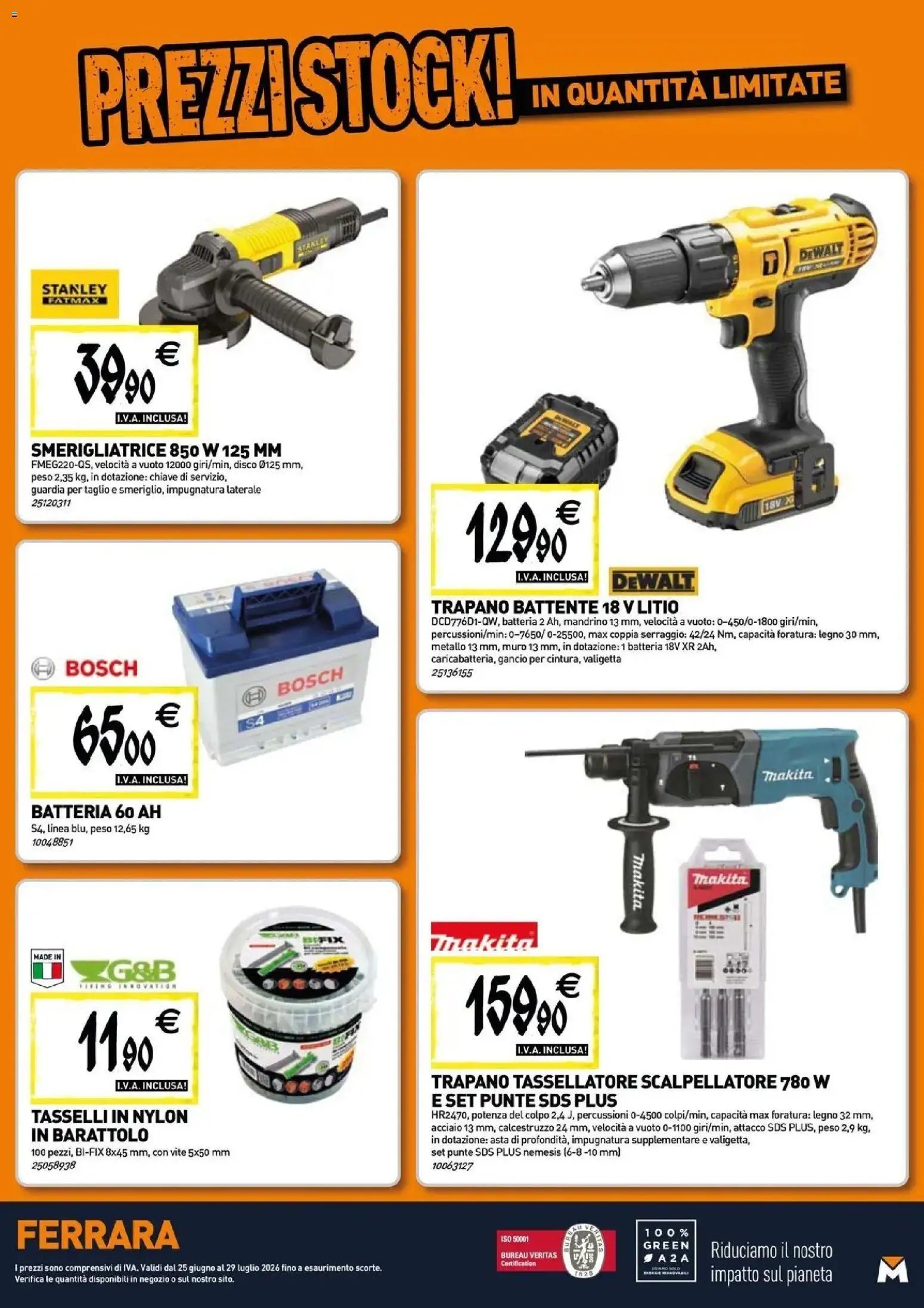 TECNOMAT volantino dal 24/06/2026 Straordinari prezzi stock!