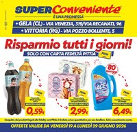 SuperConveniente volantino dal 19/06/2026 SuperConveniente volantino Gela, Vittoria