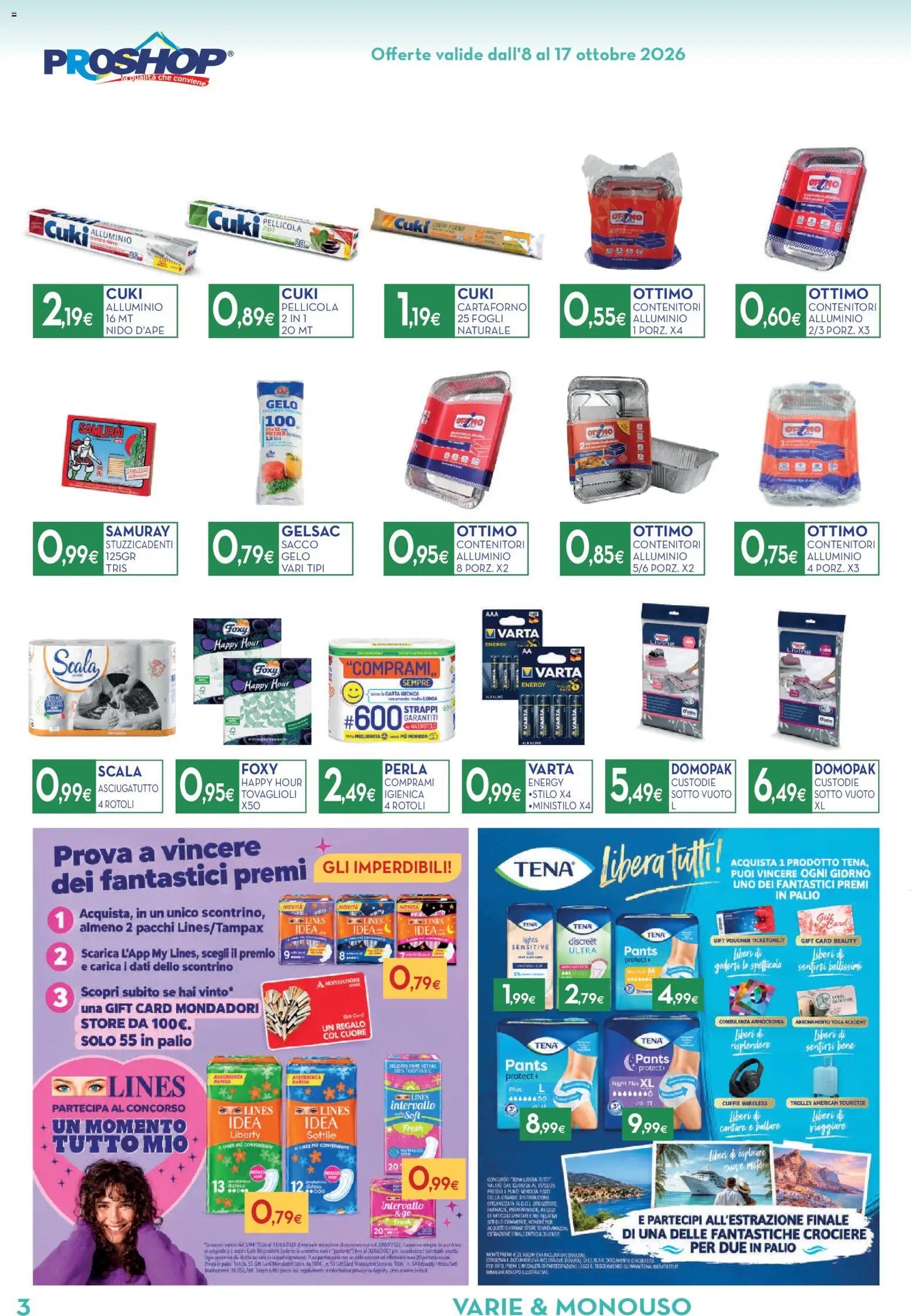 Proshop volantino anteprima dal 08/10 2026 - offerte settimana