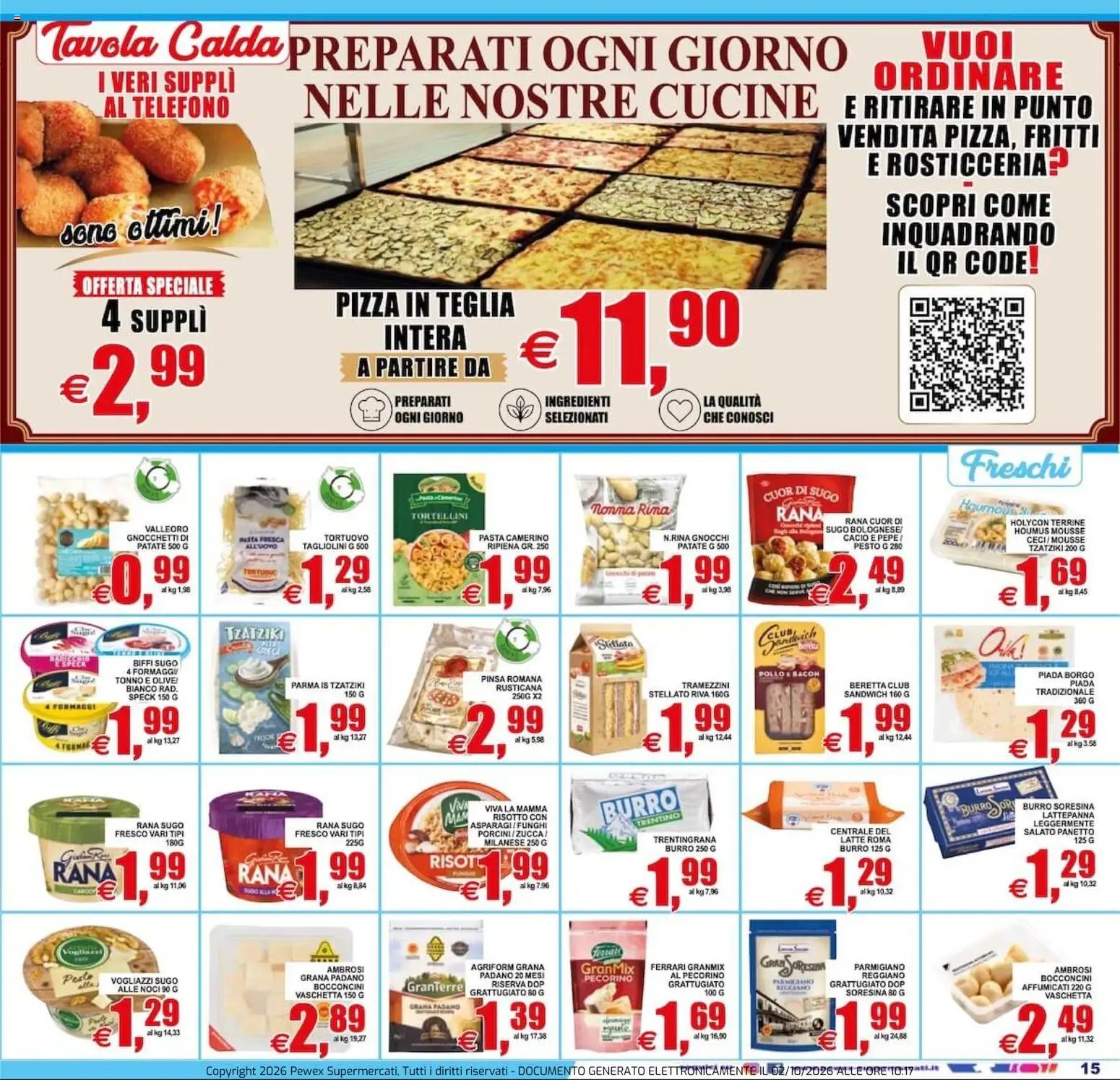 Pewex volantino dal 02/10/2026 Pewex volantino via Rubicone