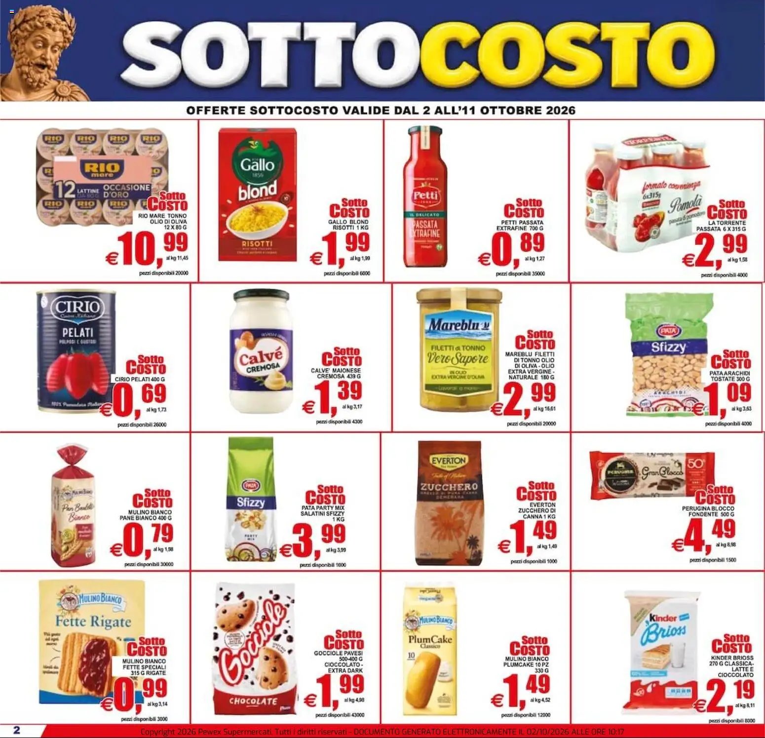 Pewex volantino dal 02/10/2026 Pewex volantino via Rubicone
