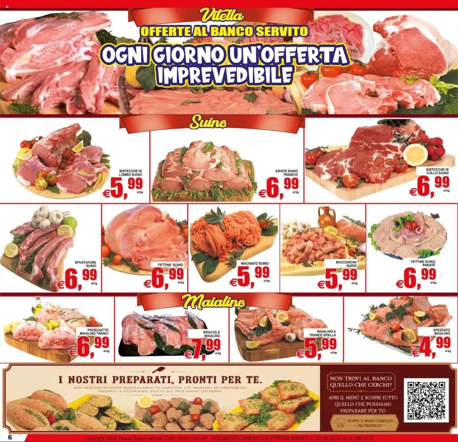 Pewex volantino dal 02/10/2026 Pewex volantino via Rubicone