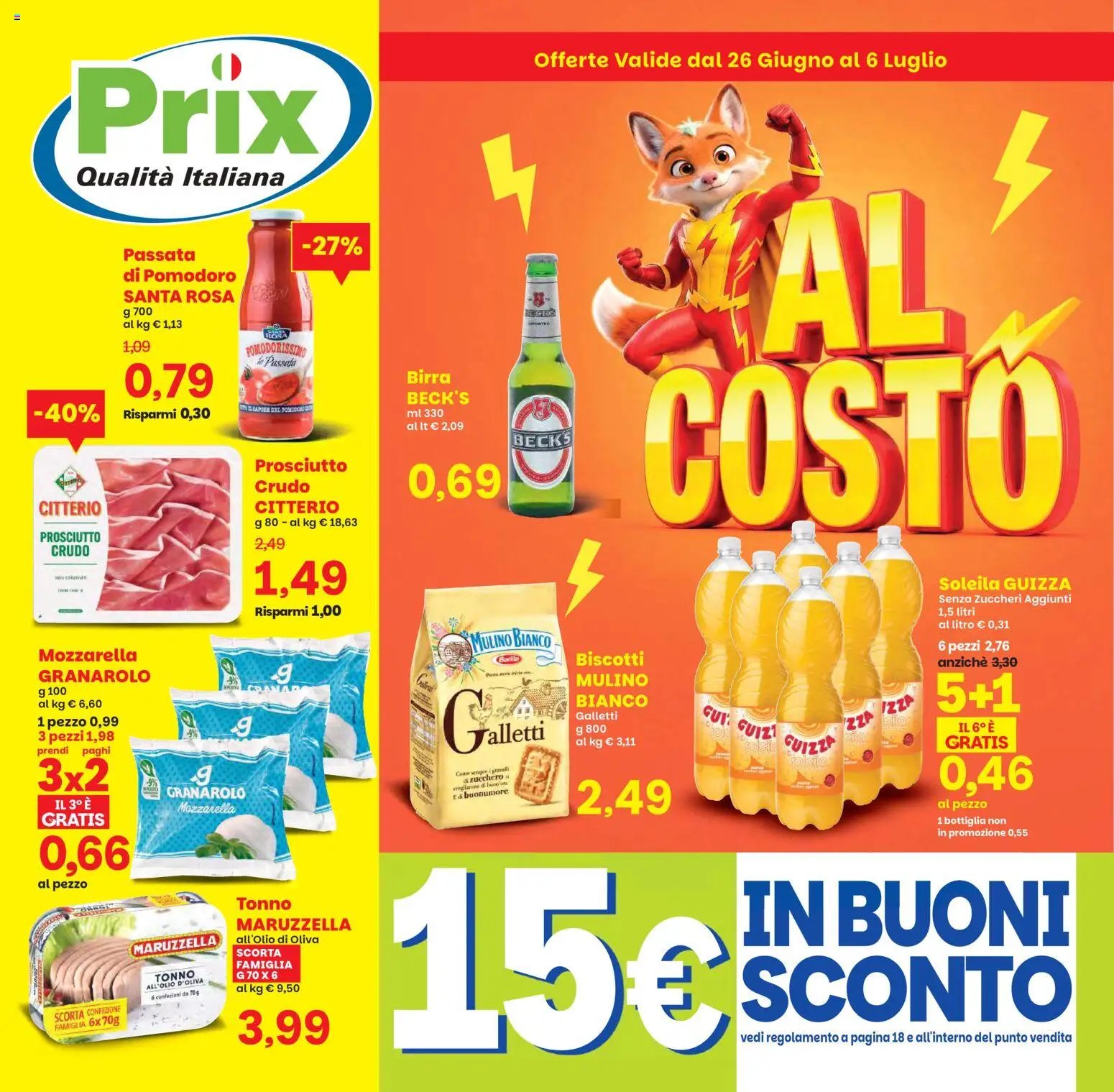 Prix volantino dal 26/06/2026 Prix volantino Verona
