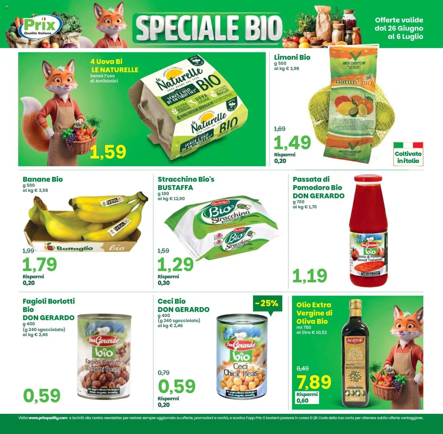 Prix volantino dal 26/06/2026 Prix volantino Verona