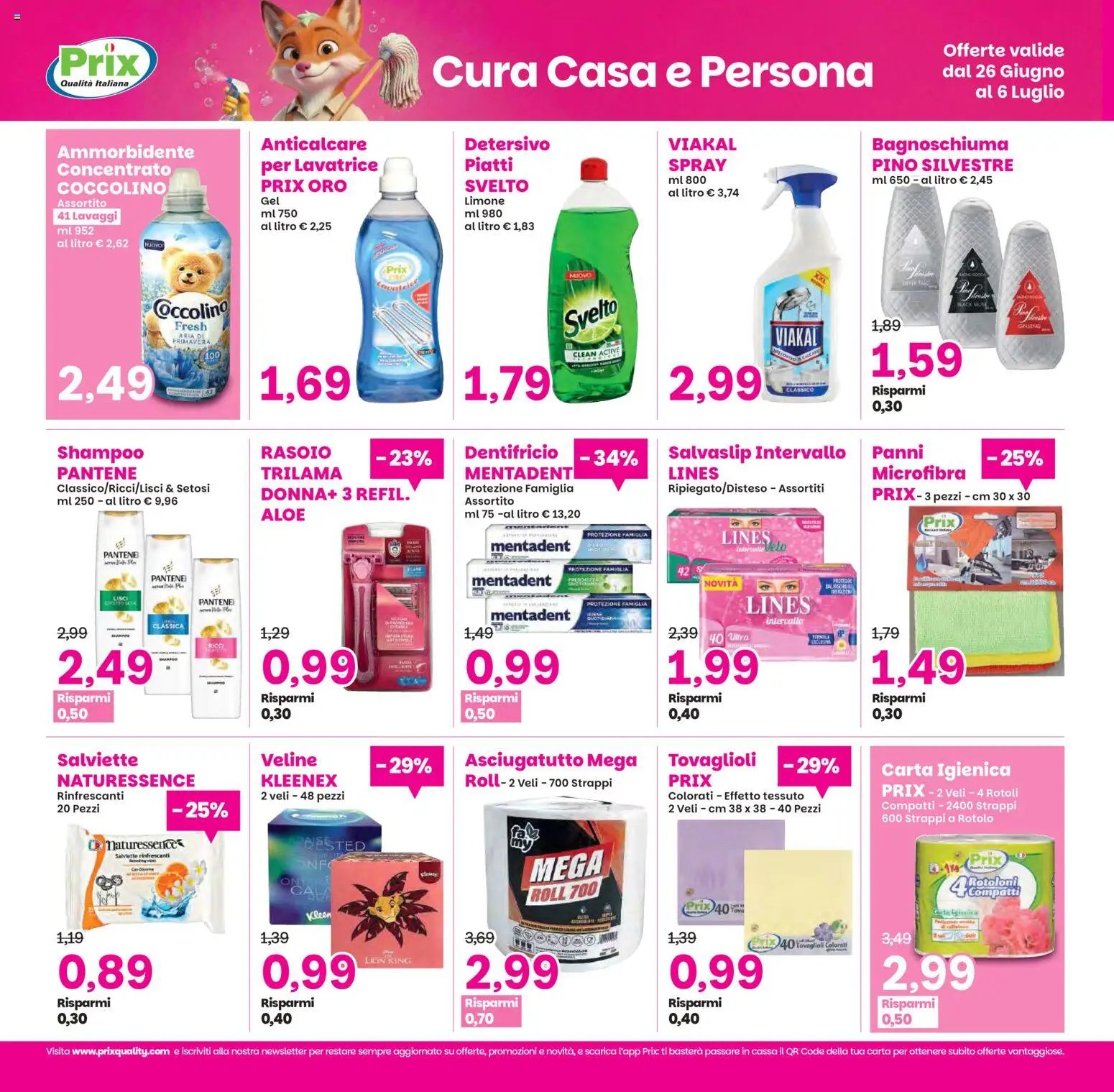 Prix volantino dal 26/06/2026 Prix volantino Verona