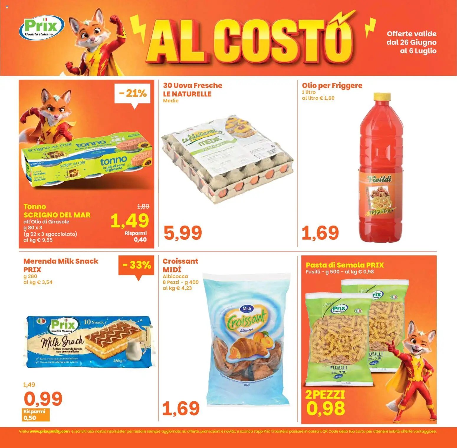 Prix volantino dal 26/06/2026 Prix volantino Verona