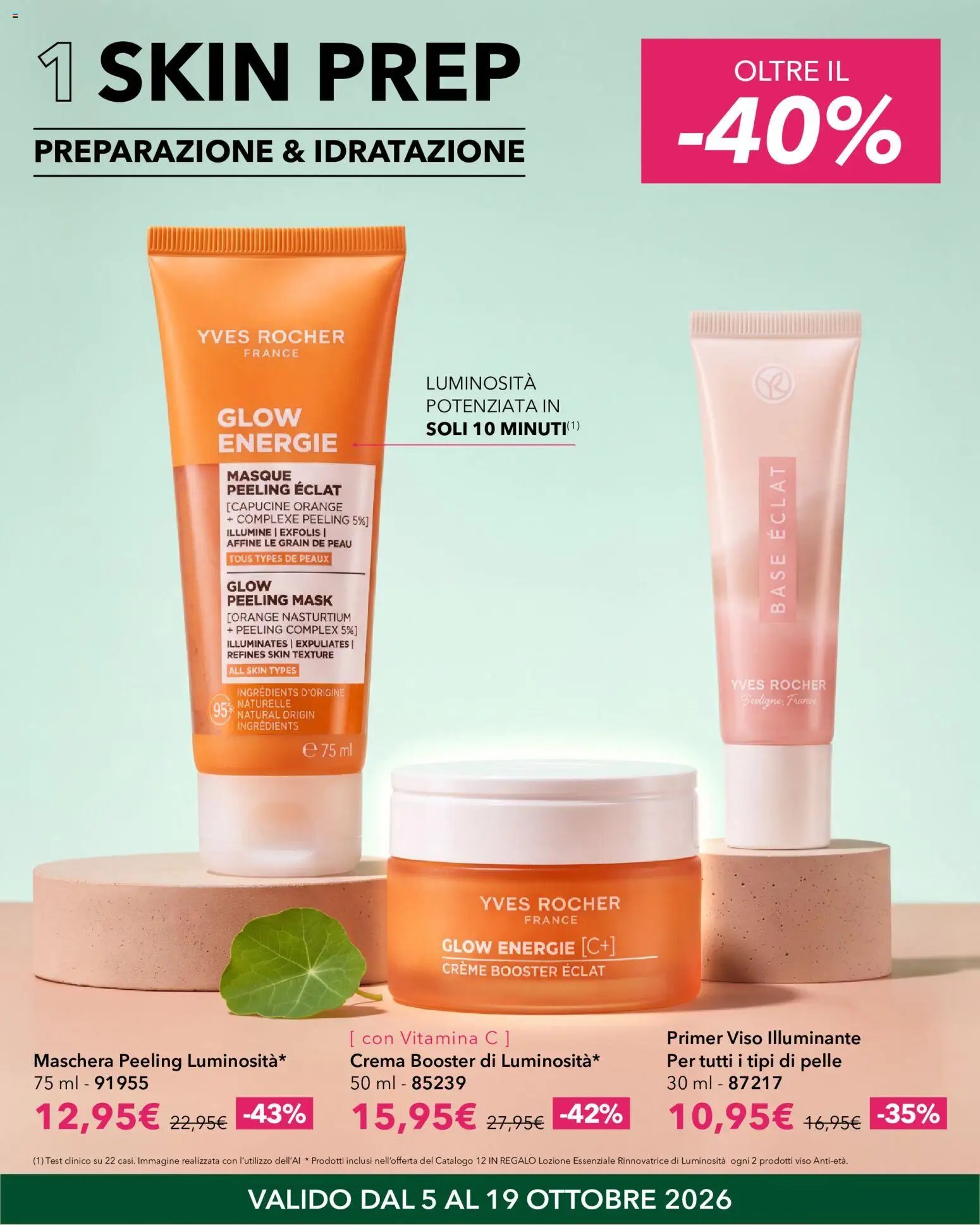 Yves Rocher volantino dal 05/10/2026 Yves Rocher catalogo Back To Glow
