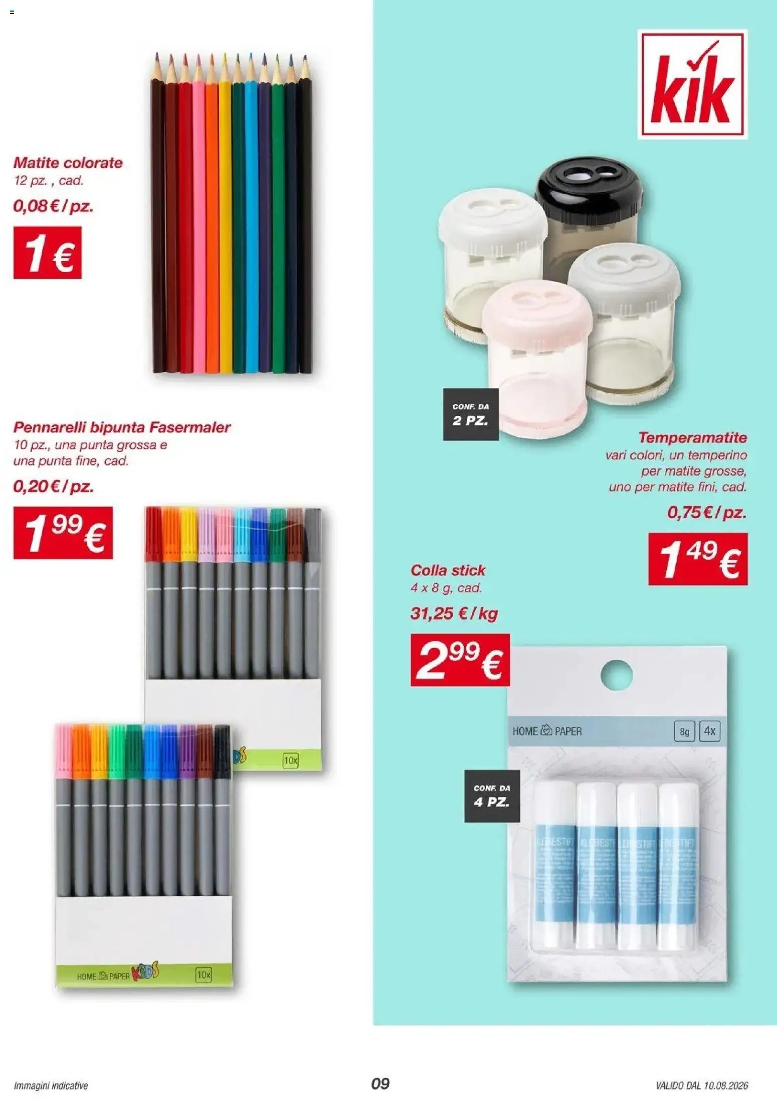 MD Discount volantino dal 10/08/2026 KiK volantino Più divertimento a scuola