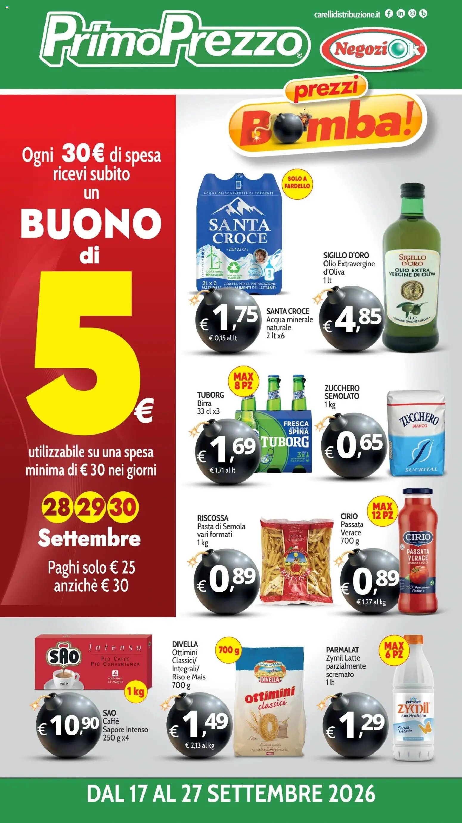 Primo Prezzo volantino dal 17/09/2026 Primo Prezzo volantino