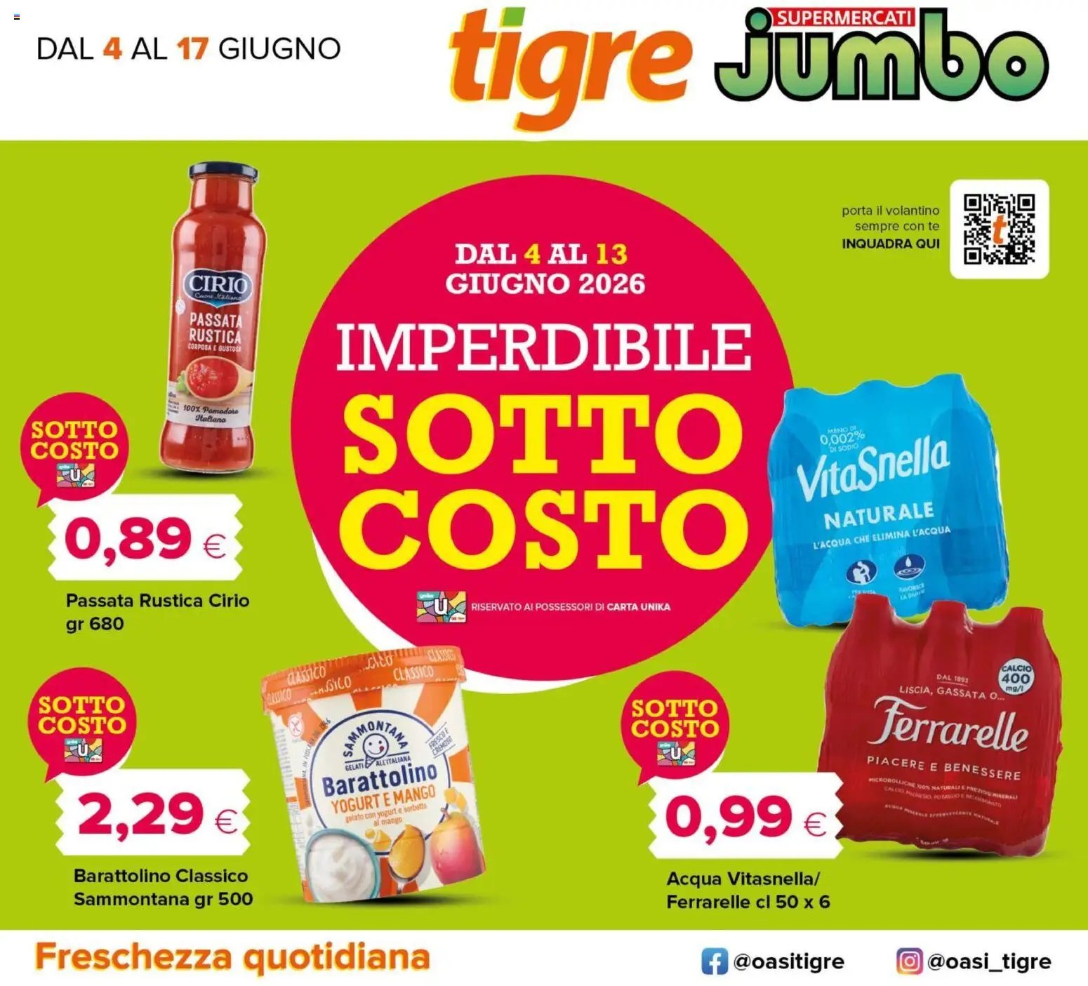 Tigre volantino dal 04/06/2026 Tigre volantino Jumbo