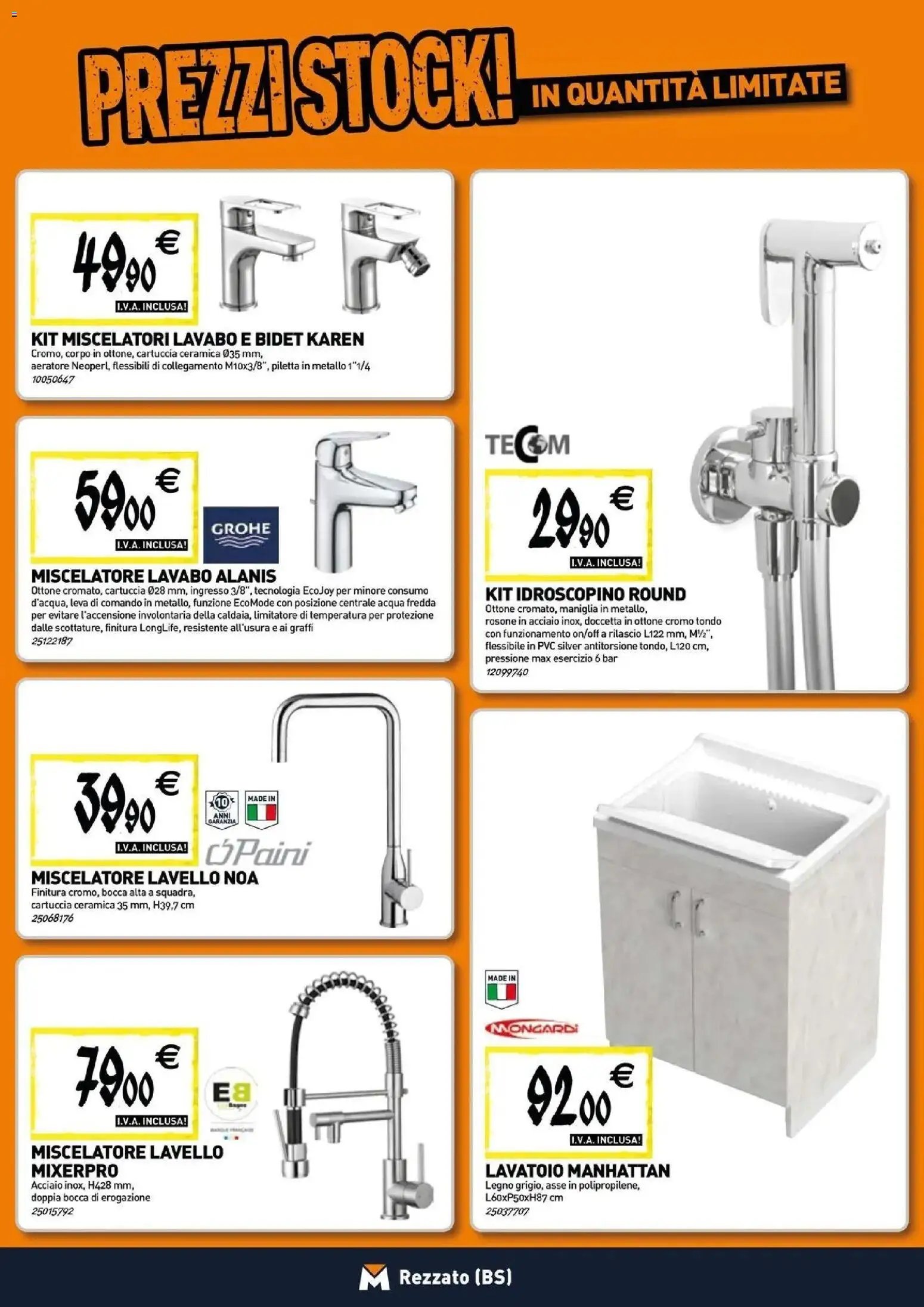 TECNOMAT volantino dal 24/06/2026 Straordinari prezzi stock!