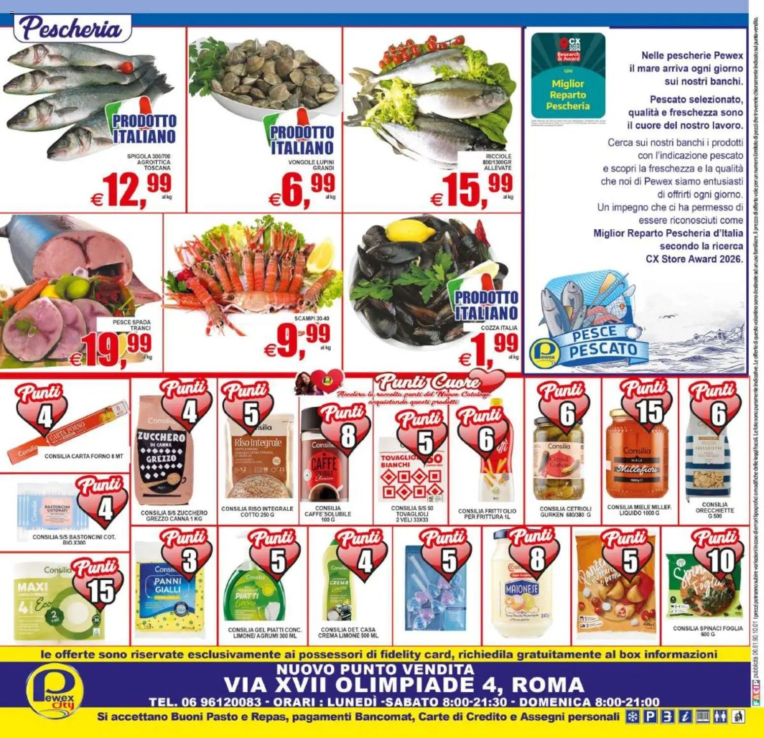 Pewex volantino dal 12/08/2026 Pewex volantino Olimpiade