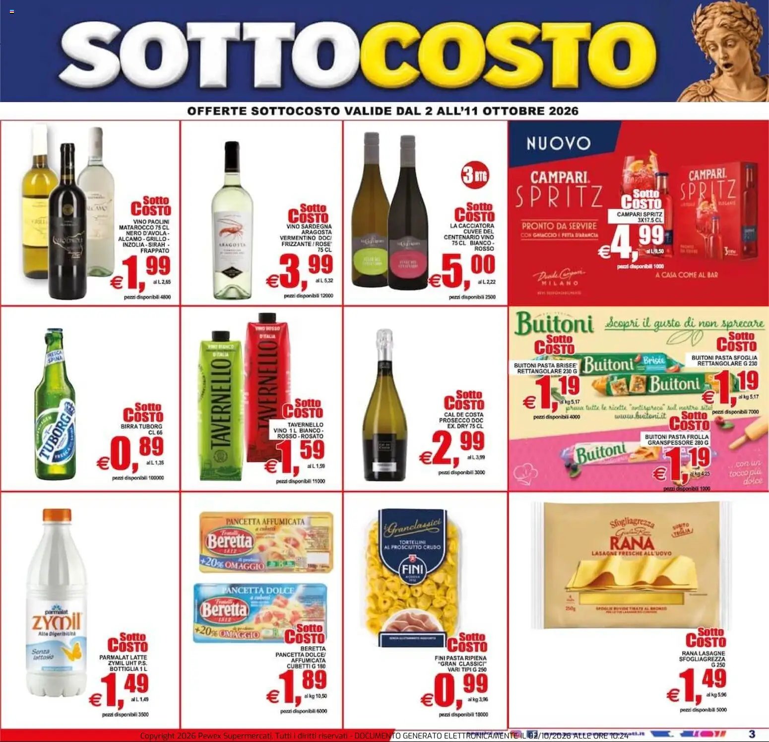 Pewex volantino dal 02/10/2026 Pewex volantino Ultramercato Irnerio