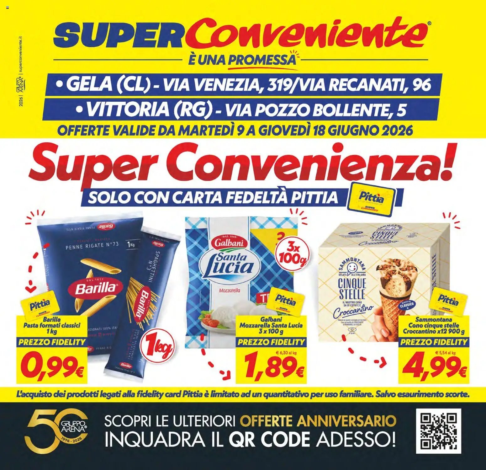 SuperConveniente volantino dal 09/06/2026 SuperConveniente volantino Gela, Vittoria
