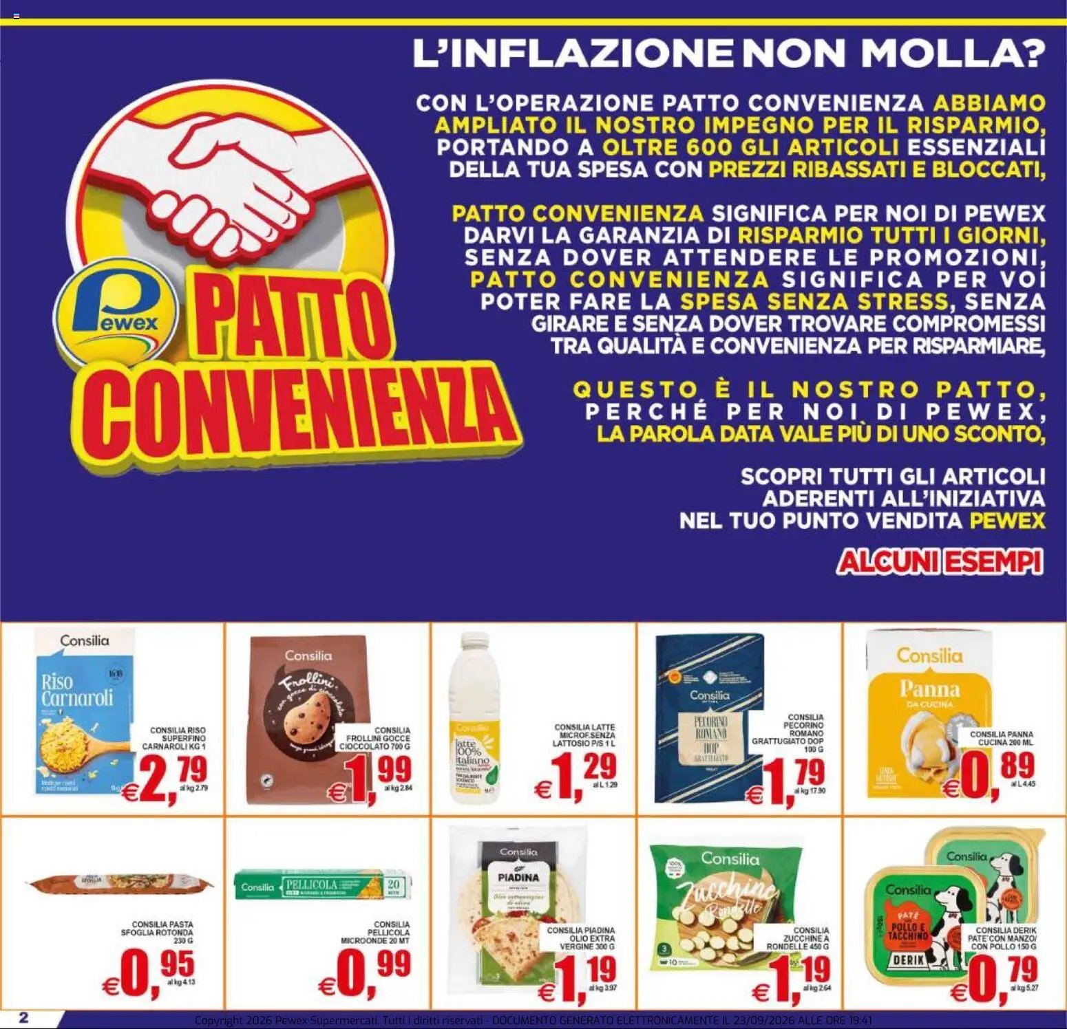 Pewex volantino dal 23/09/2026 Pewex volantino City Via XVII Olimpiade