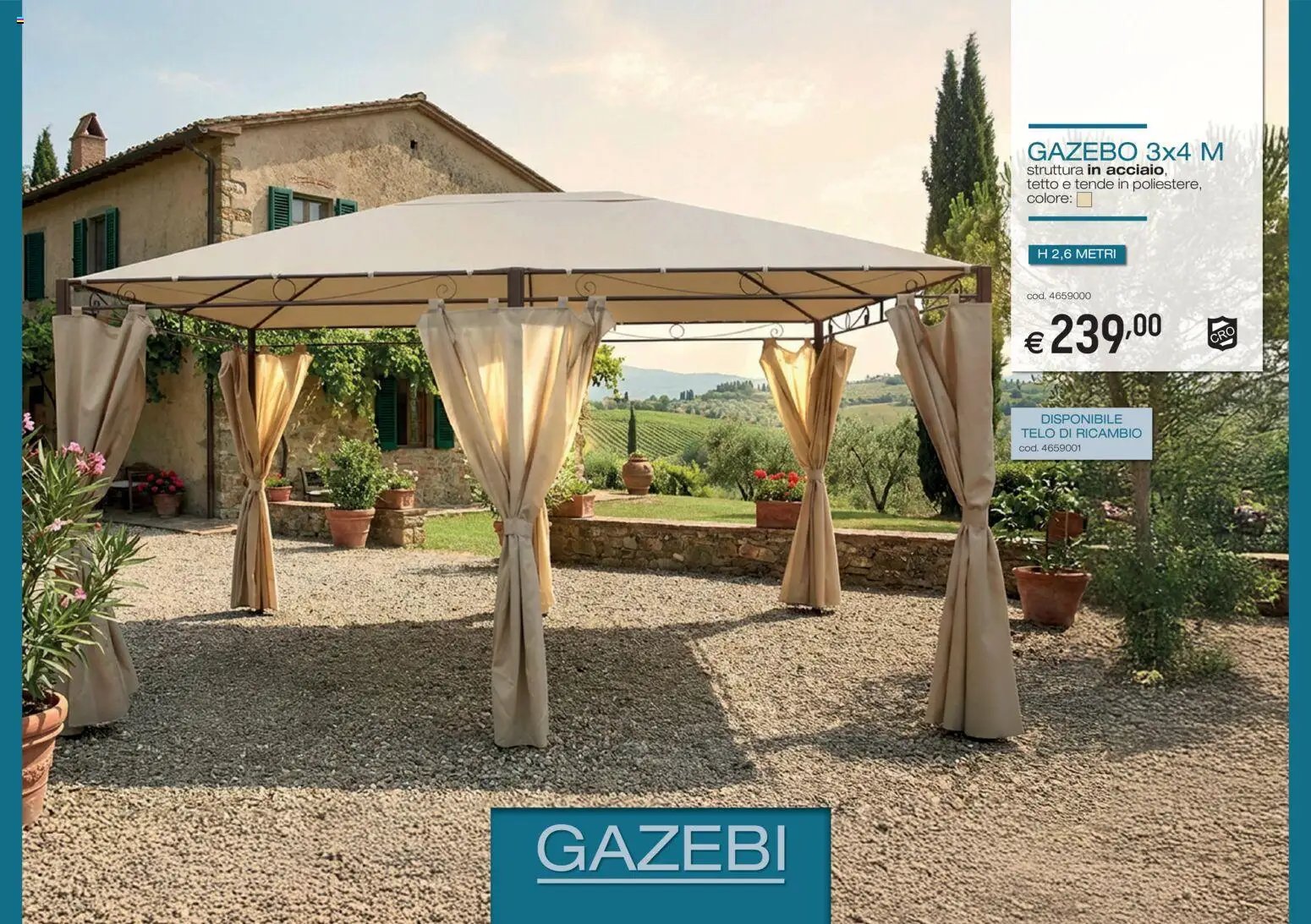 Brico OK volantino dal 05/03/2026 Brico OK volantino Ombrelloni, Gazebo, Tende da Sole