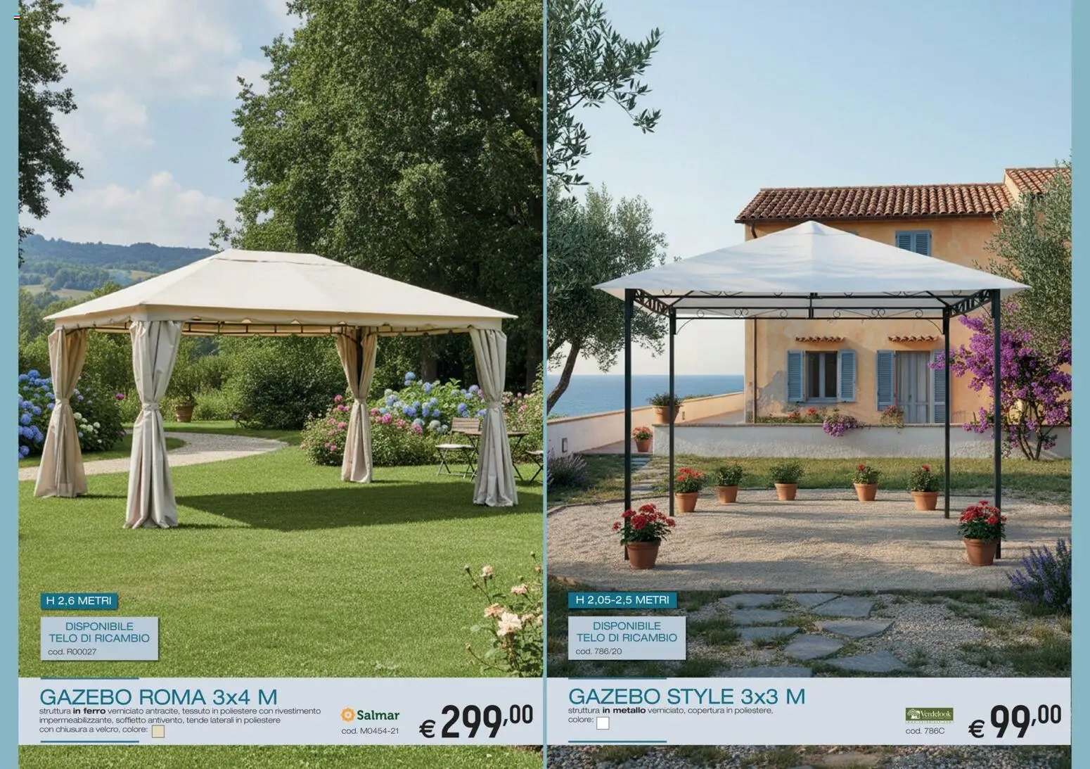 Brico OK volantino dal 05/03/2026 Brico OK volantino Ombrelloni, Gazebo, Tende da Sole
