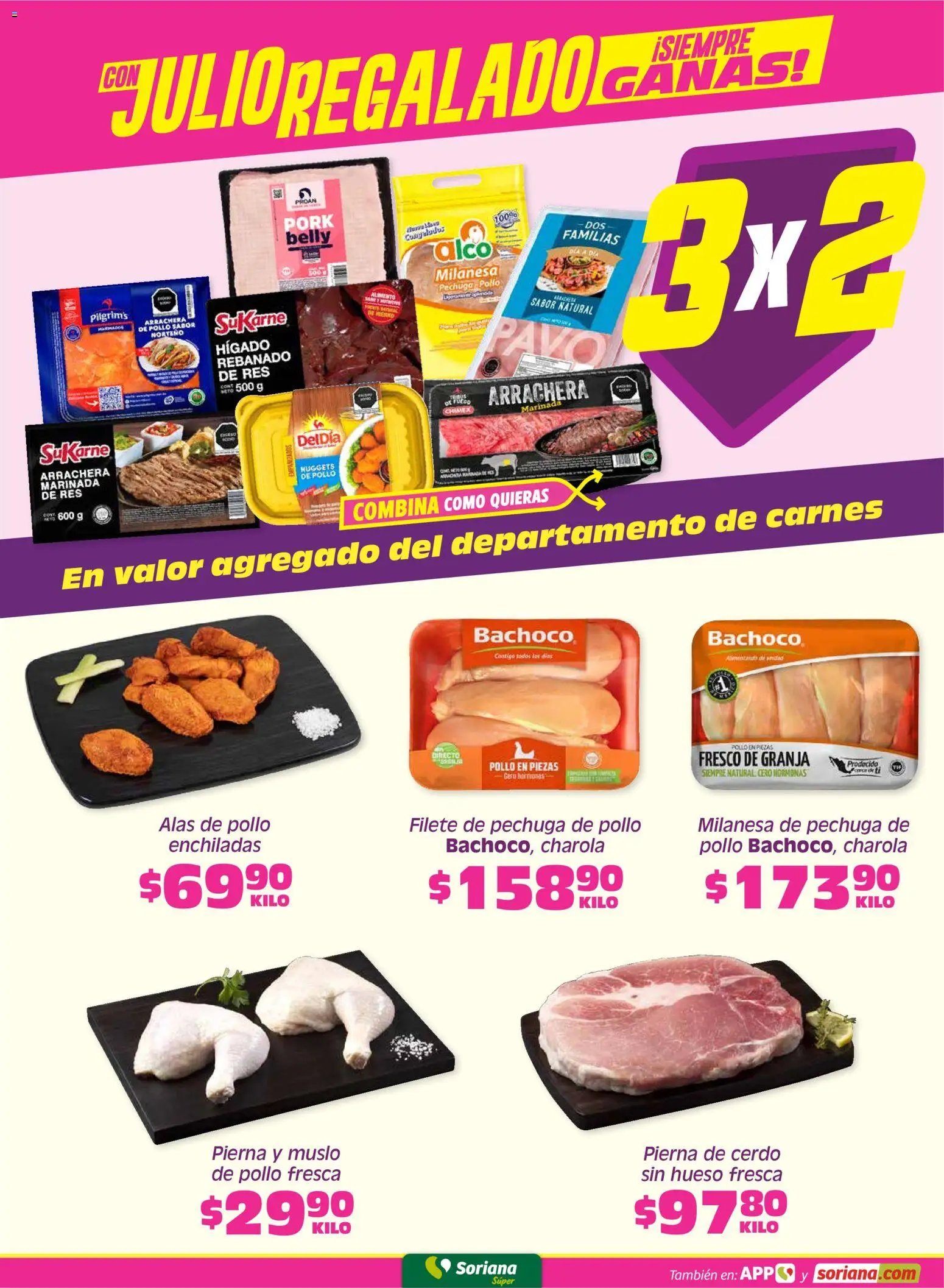 Soriana oferta desde 19/06/2026 Soriana Fin de Semana Súper: BCS, Son y Sin