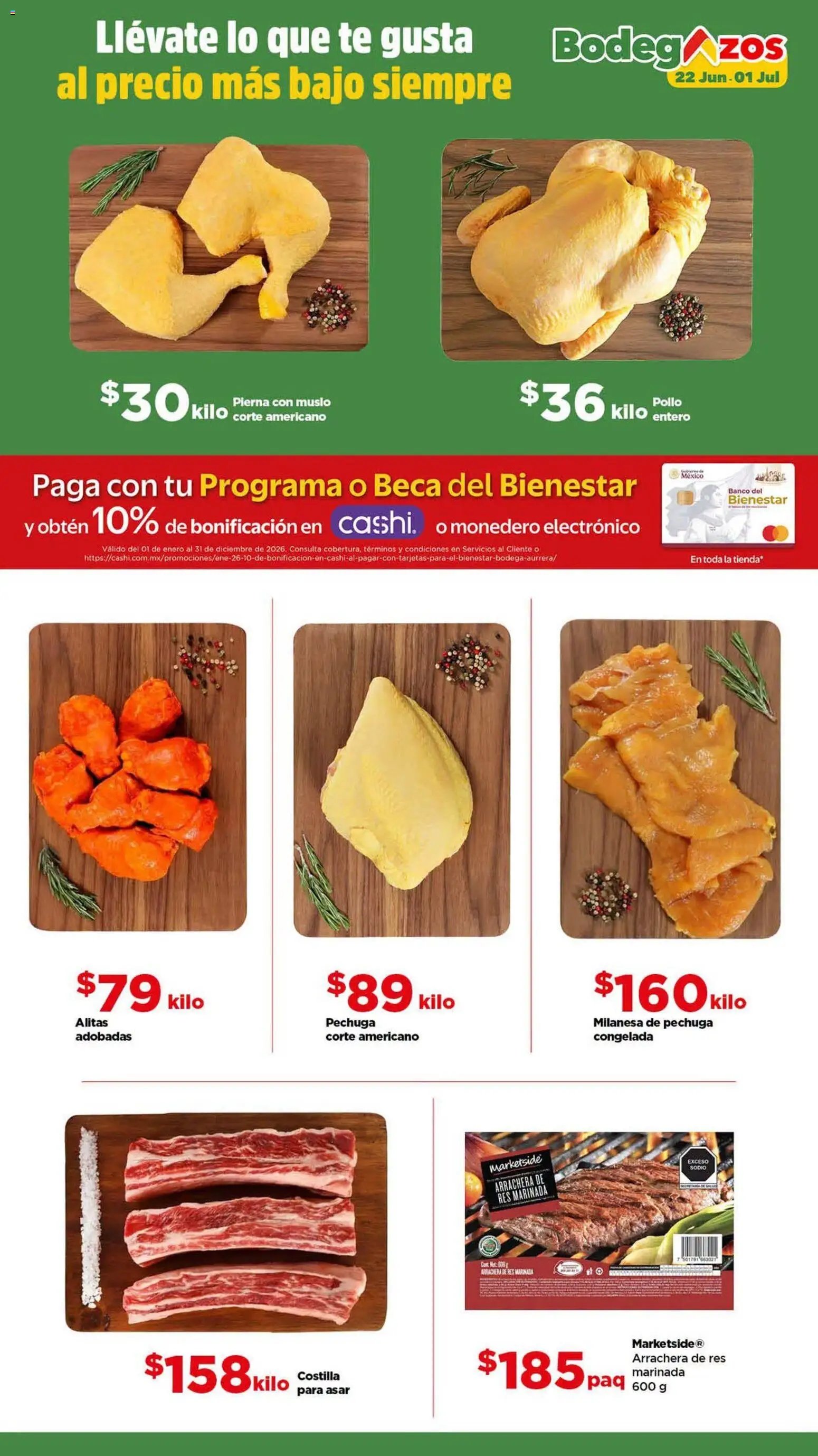 Bodega Aurrerá oferta desde 22/06/2026 Bodega Aurrerá folleto lleva tu despensa completa al precio más baj