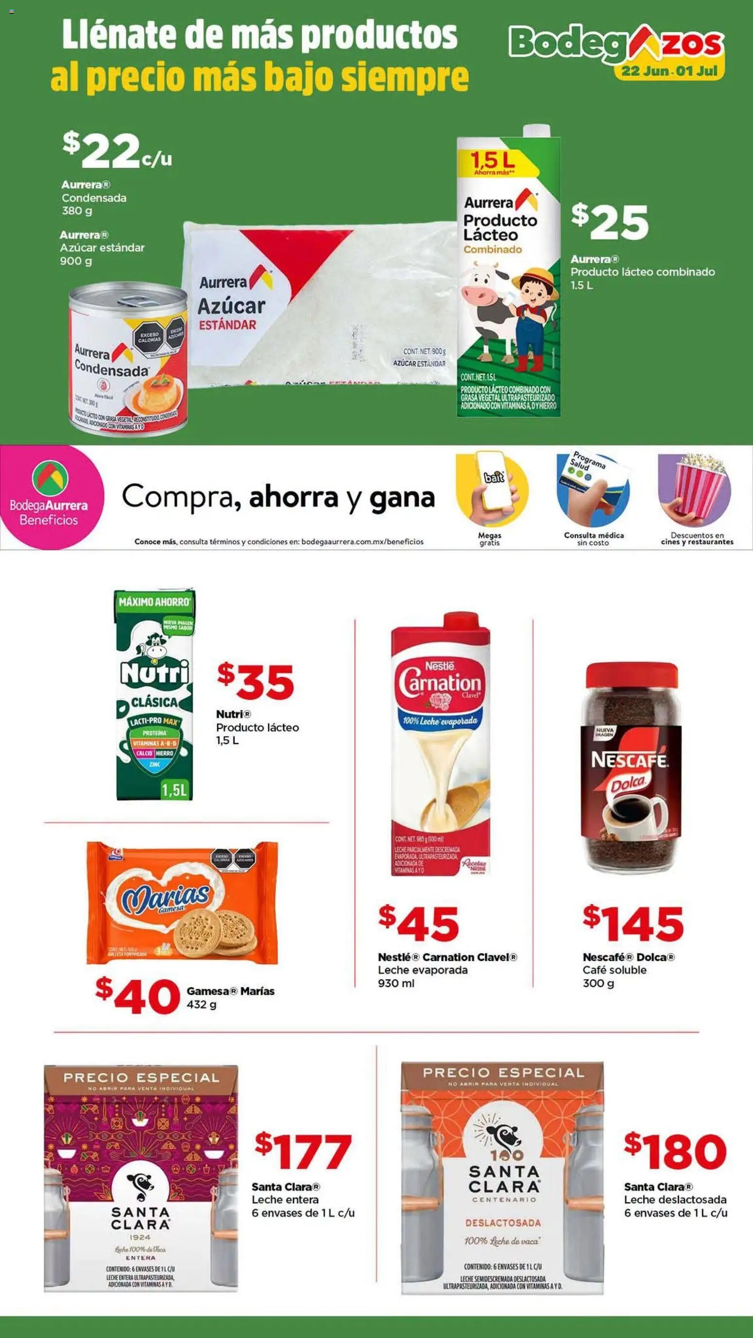 Bodega Aurrerá oferta desde 22/06/2026 Bodega Aurrerá folleto lleva tu despensa completa al precio más baj