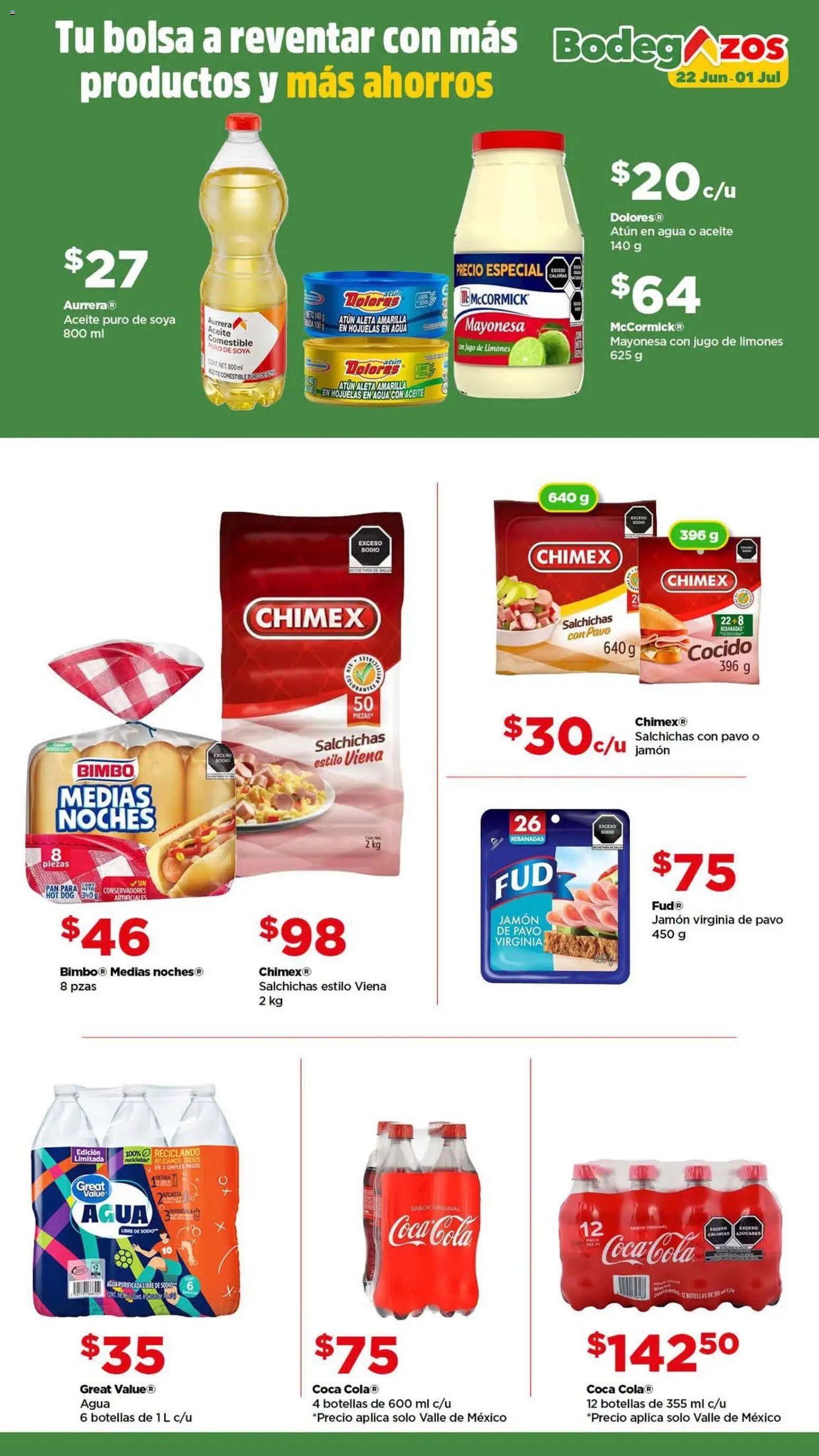 Bodega Aurrerá oferta desde 22/06/2026 Bodega Aurrerá folleto lleva tu despensa completa al precio más baj