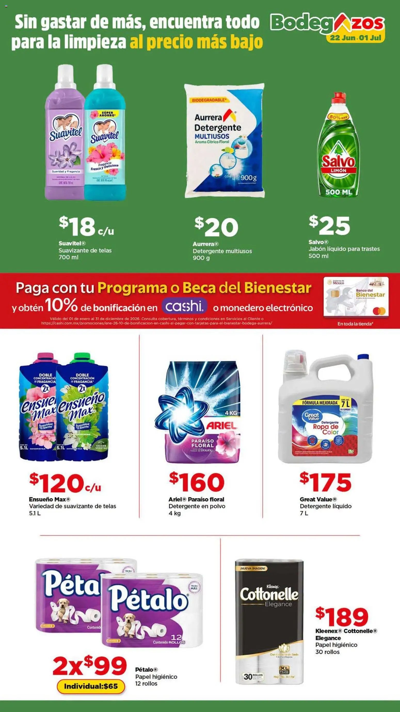 Bodega Aurrerá oferta desde 22/06/2026 Bodega Aurrerá folleto lleva tu despensa completa al precio más baj