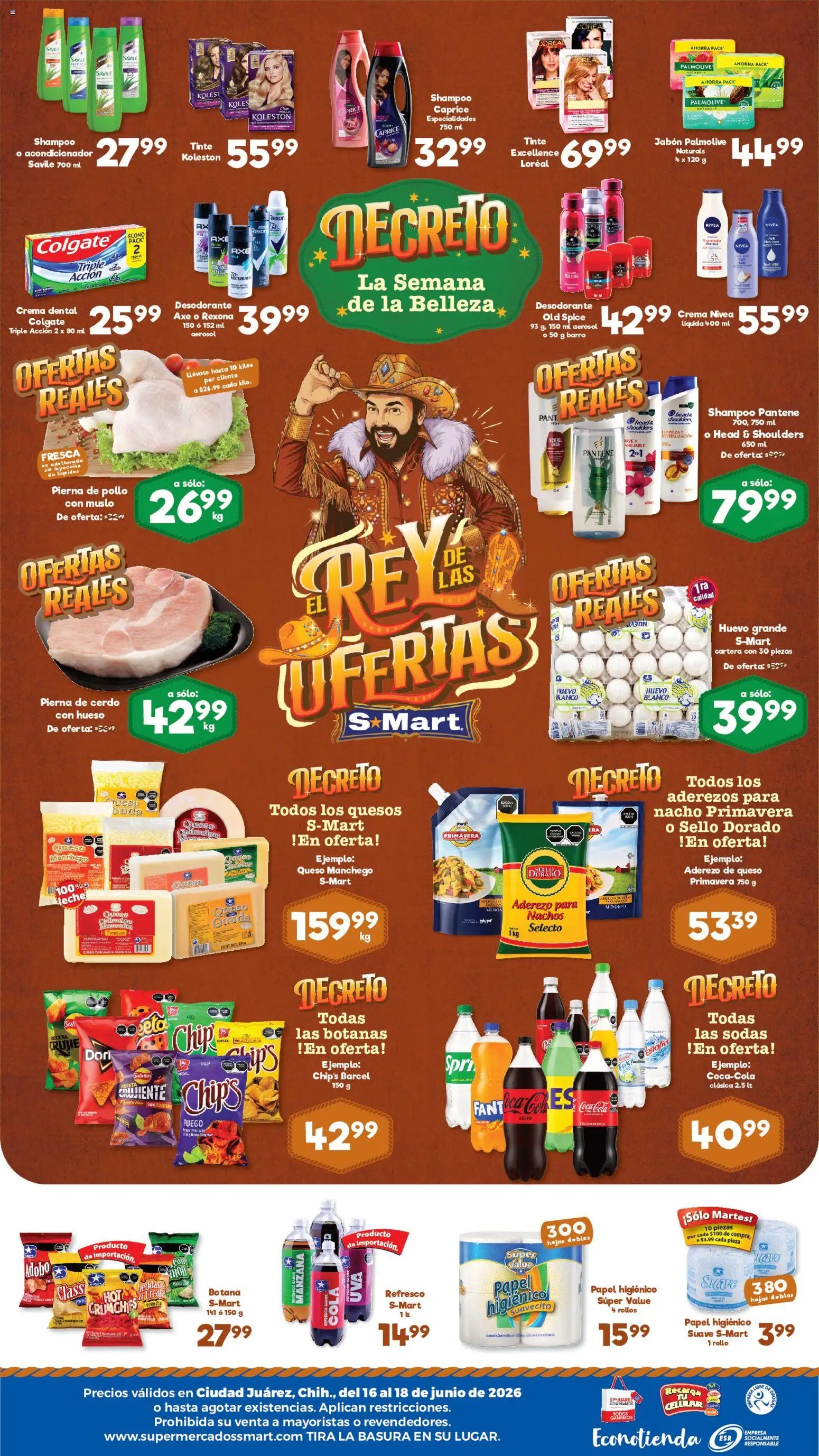 S-Mart oferta desde 16/06/2026 S-Mart folleto Juárez