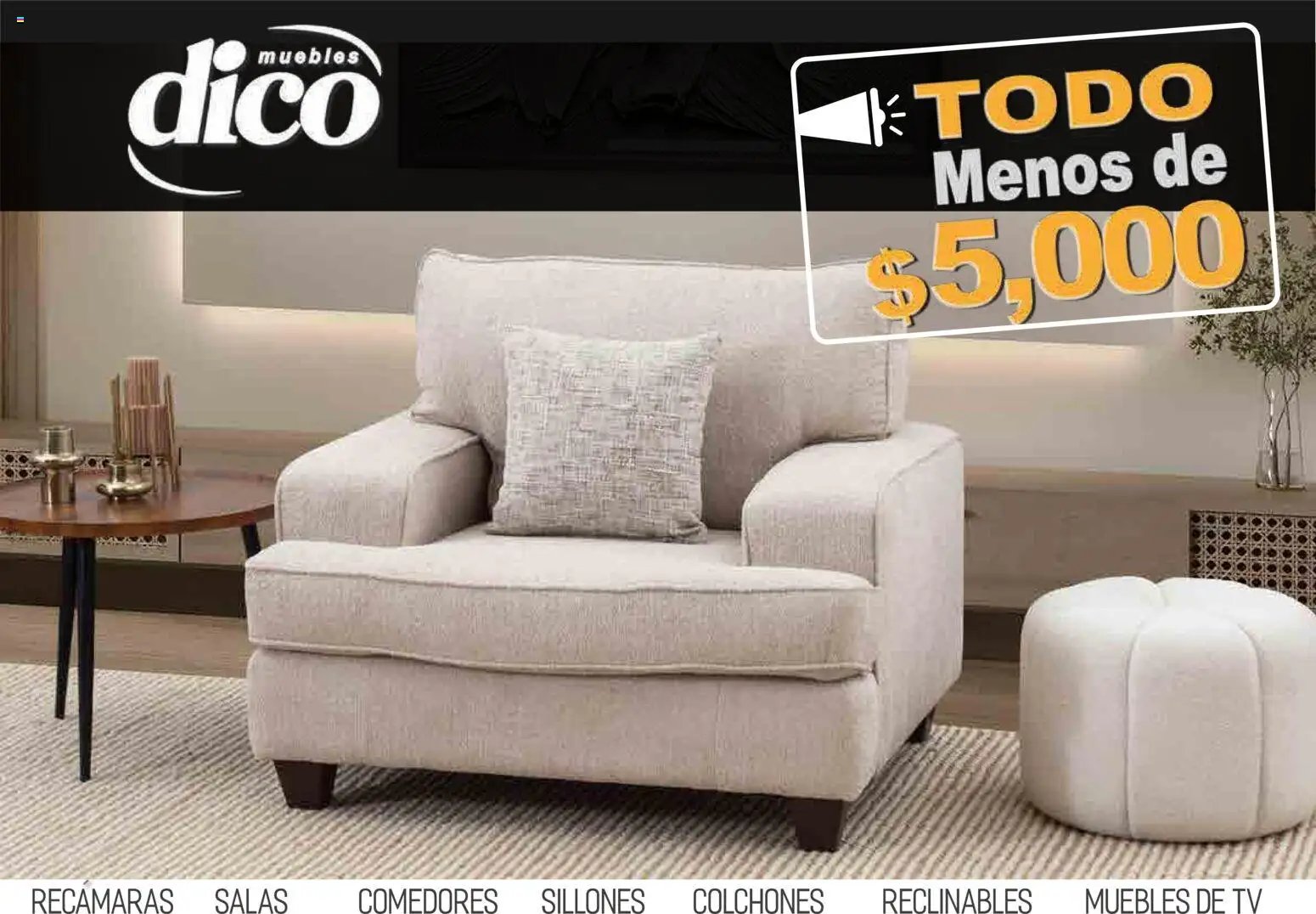 Muebles Dico oferta desde 09/04/2026 Muebles Dico catálogo Todo menos de 5000 Pacifico