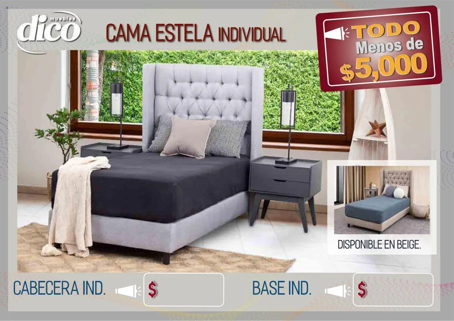 Muebles Dico oferta desde 09/04/2026 Muebles Dico catálogo Todo menos de 5000 Pacifico