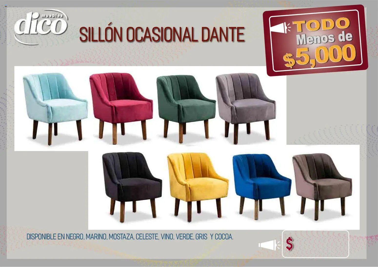 Muebles Dico oferta desde 09/04/2026 Muebles Dico catálogo Todo menos de 5000 Pacifico