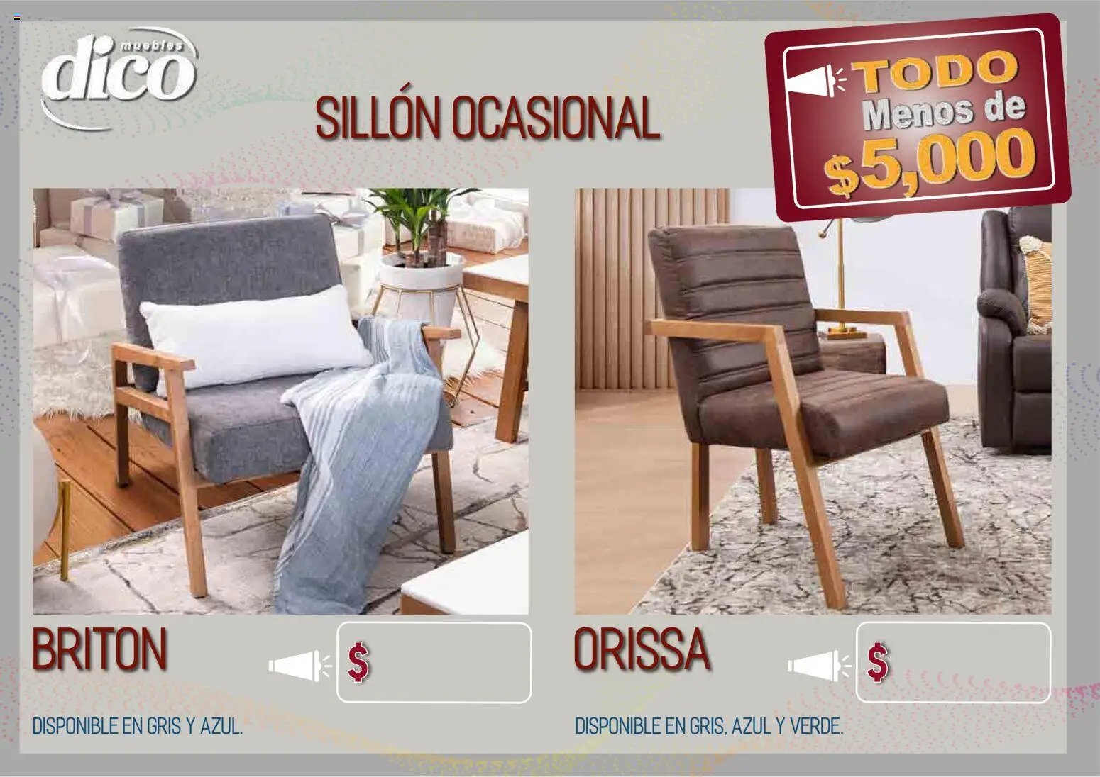 Muebles Dico oferta desde 09/04/2026 Muebles Dico catálogo Todo menos de 5000 Pacifico