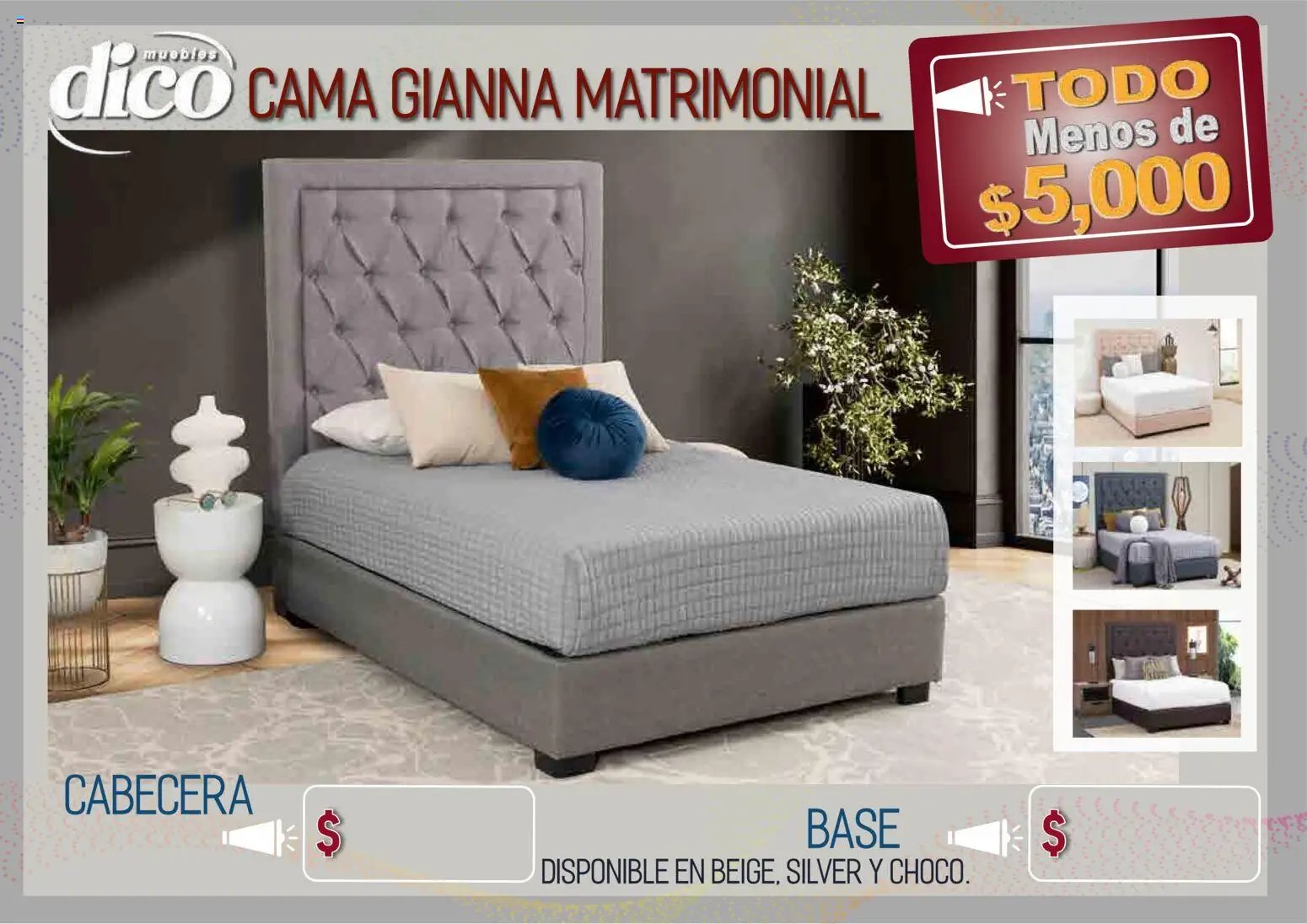 Muebles Dico oferta desde 09/04/2026 Muebles Dico catálogo Todo menos de 5000 Pacifico