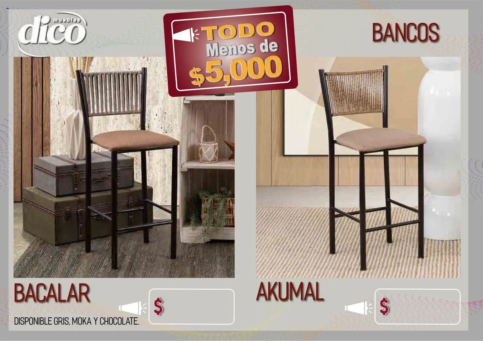 Muebles Dico oferta desde 09/04/2026 Muebles Dico catálogo Todo menos de 5000 Pacifico