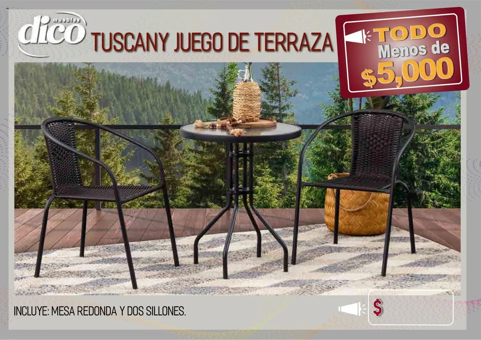 Muebles Dico oferta desde 09/04/2026 Muebles Dico catálogo Todo menos de 5000 Pacifico