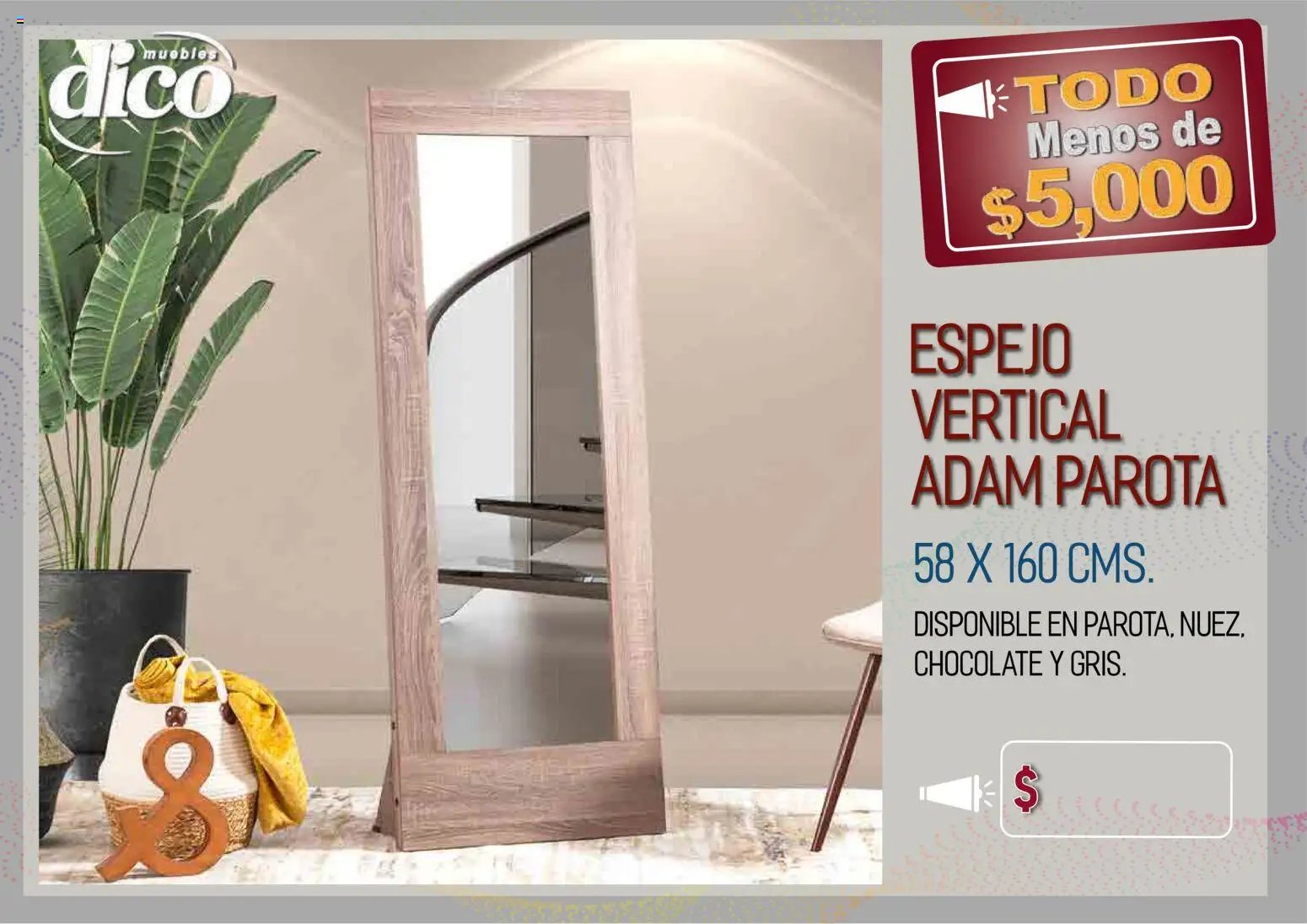 Muebles Dico oferta desde 09/04/2026 Muebles Dico catálogo Todo menos de 5000 Pacifico