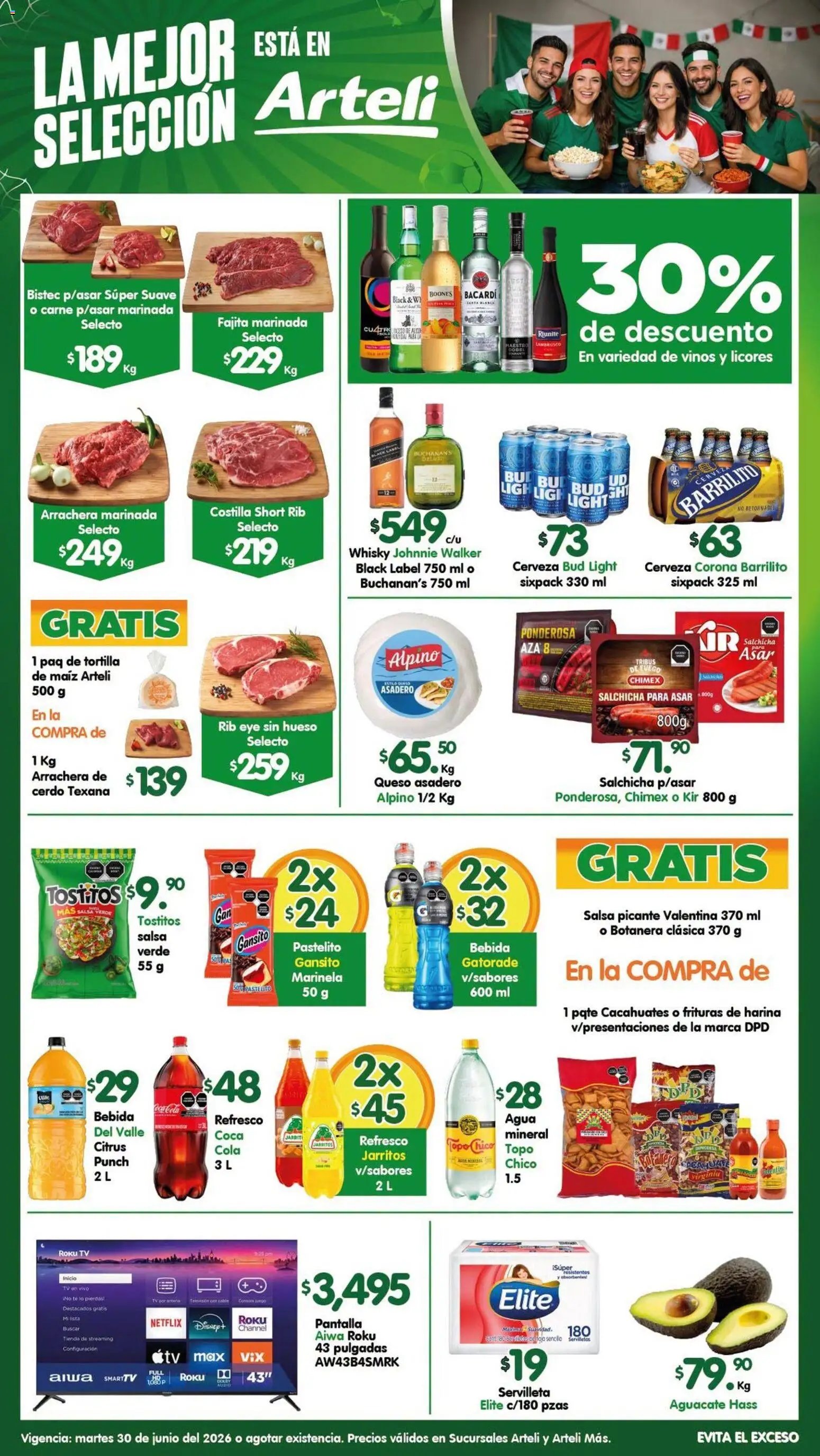 Arteli oferta desde 30/06/2026 Arteli folleto Carnes & Cortes